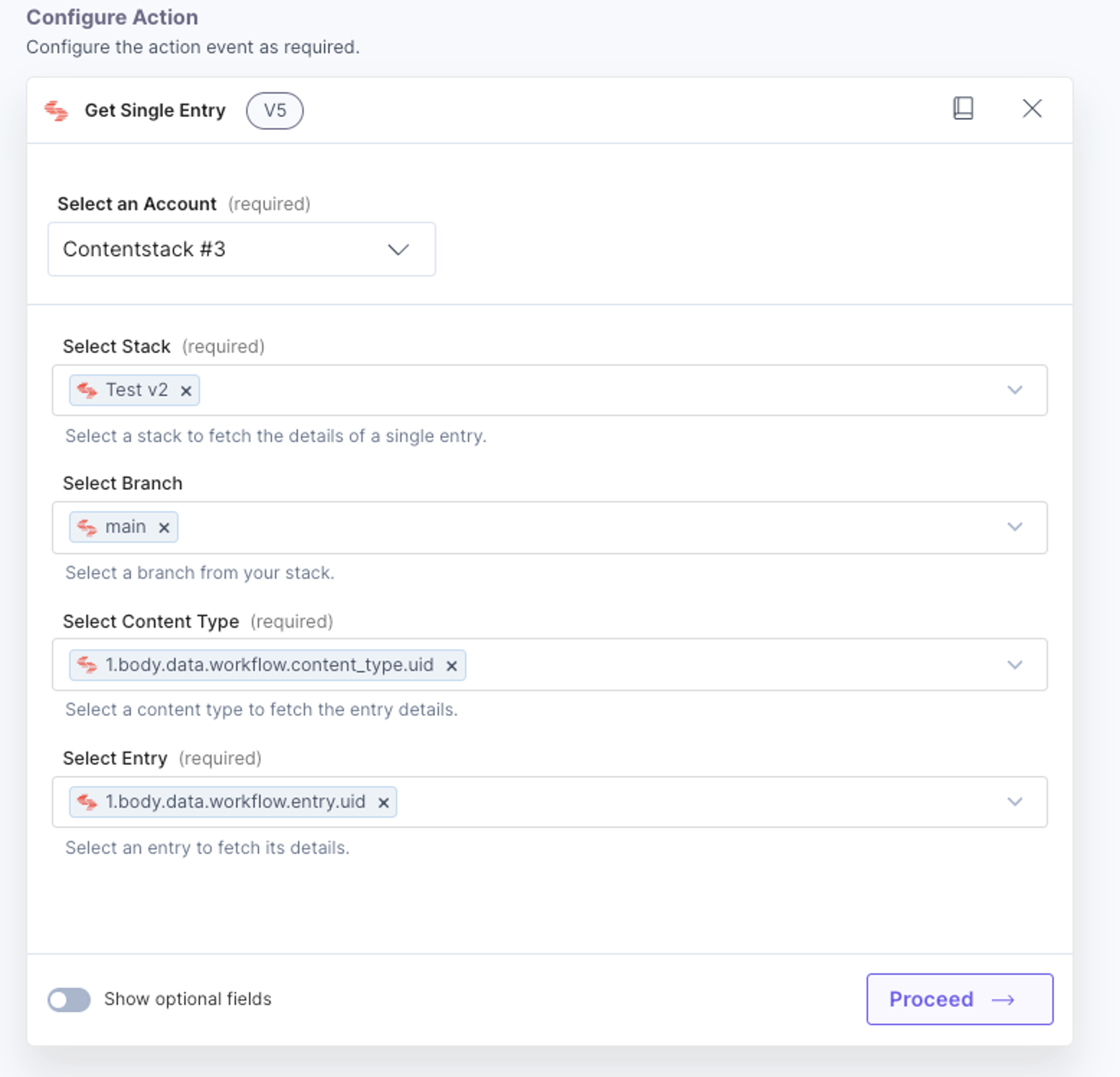 Get Entry Action