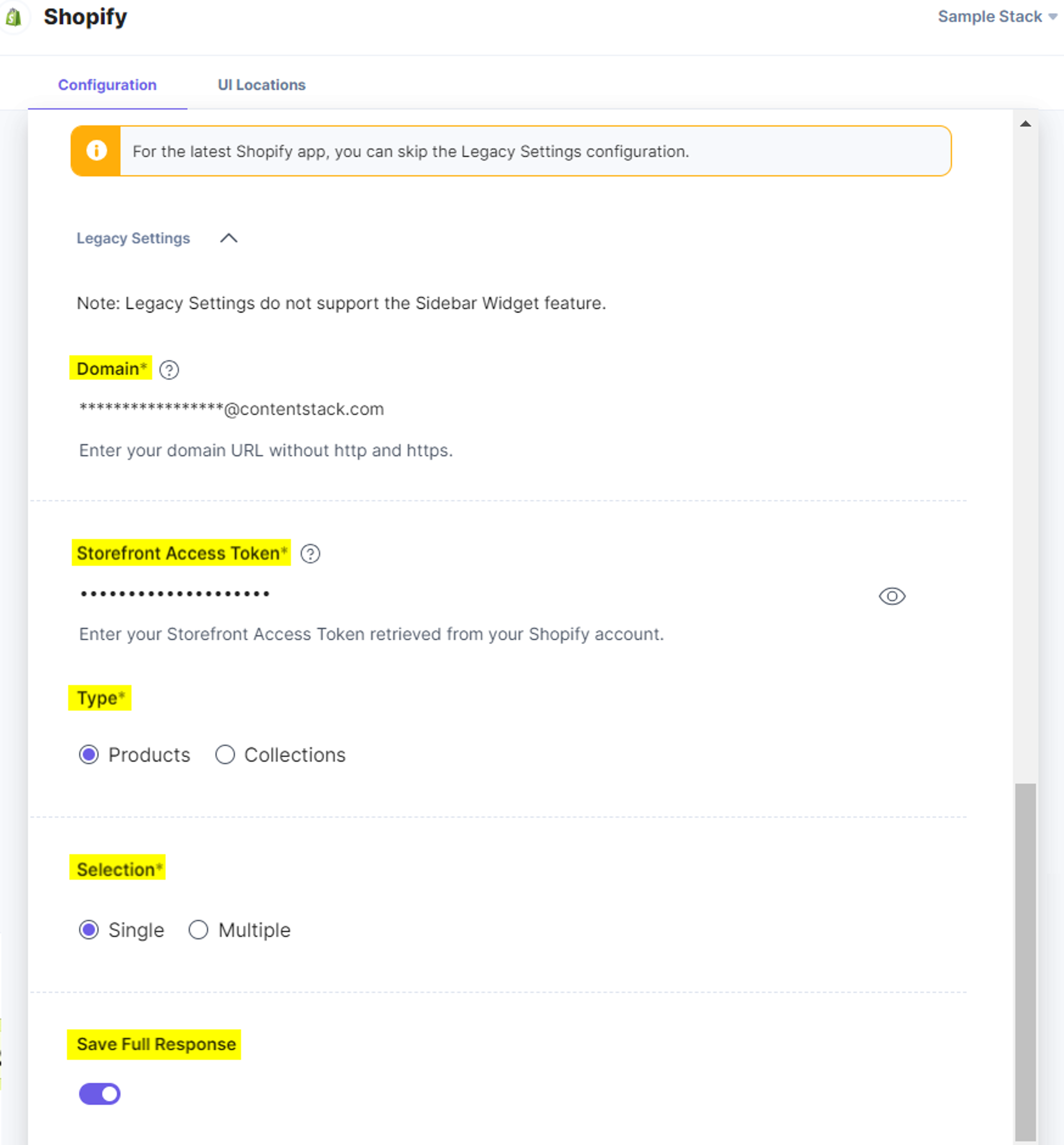 Shopify-Configuration-Legacy-Settings
