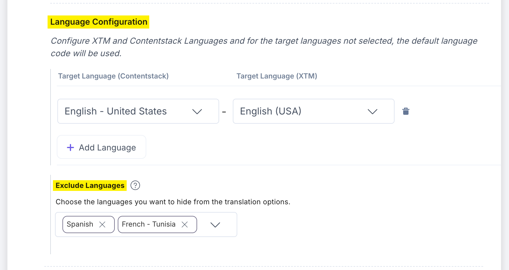 XTM-Config-Langauge-Configuration