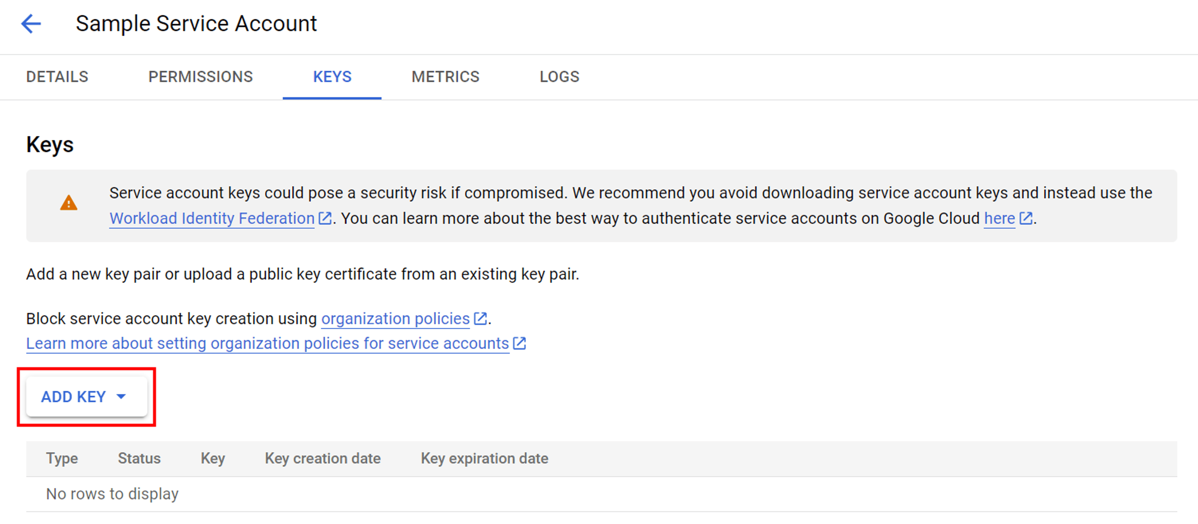 Google-Analytics-Service-Account-Add-Key