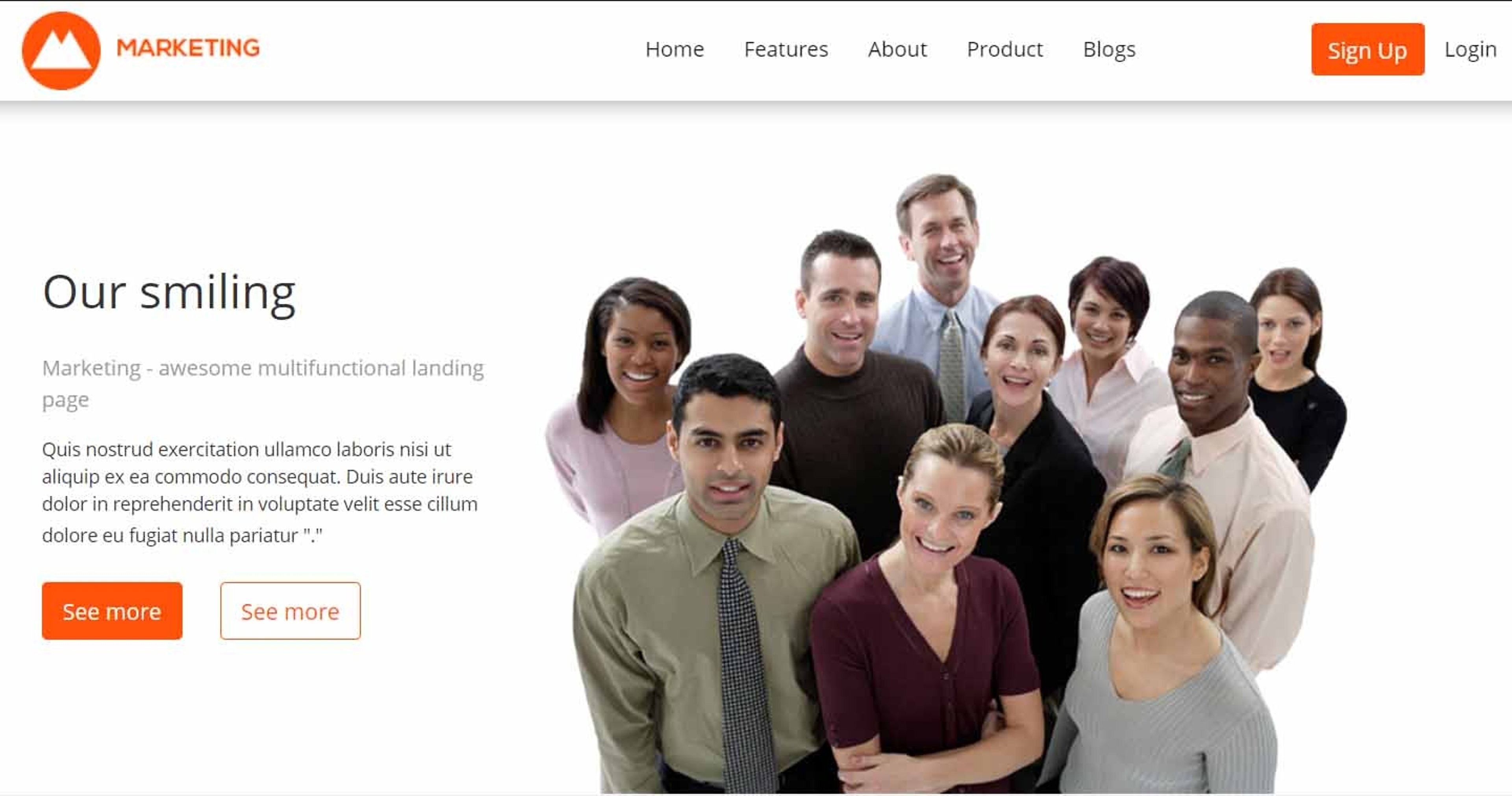 Build a marketing website using Express and Contentstack screenshot 1