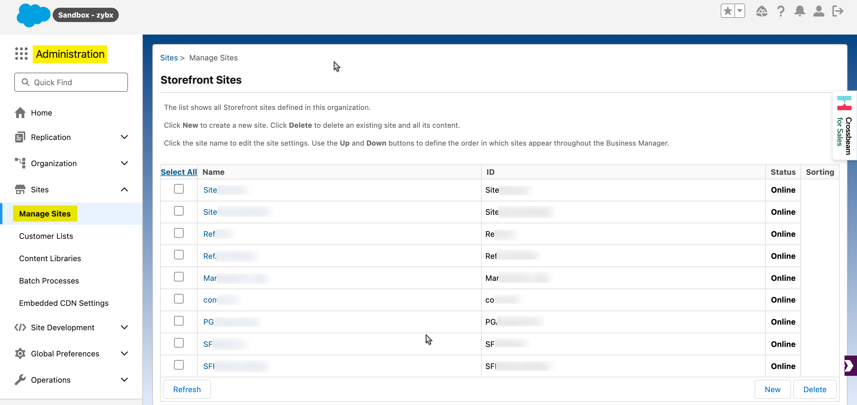 Salesforce-Commerce-Credentials-Site-ID