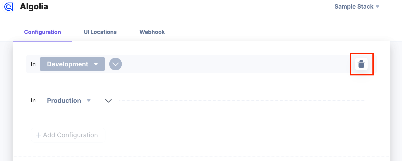 Algolia-Configuration-Delete