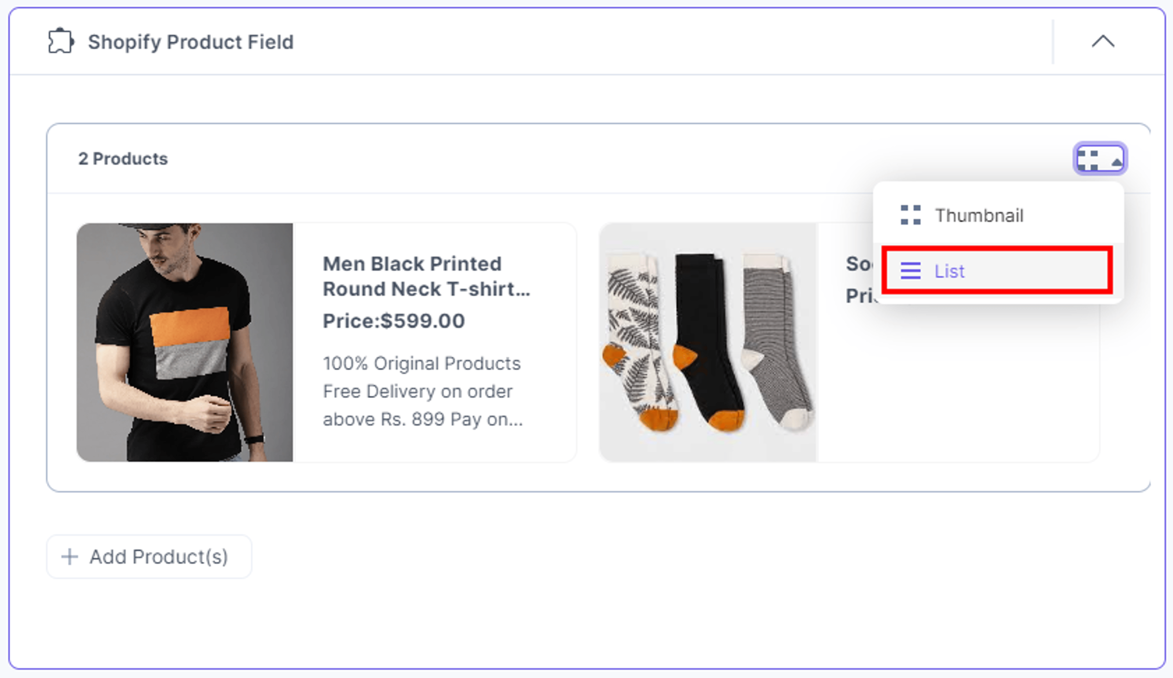 Shopify-Product-View-Options