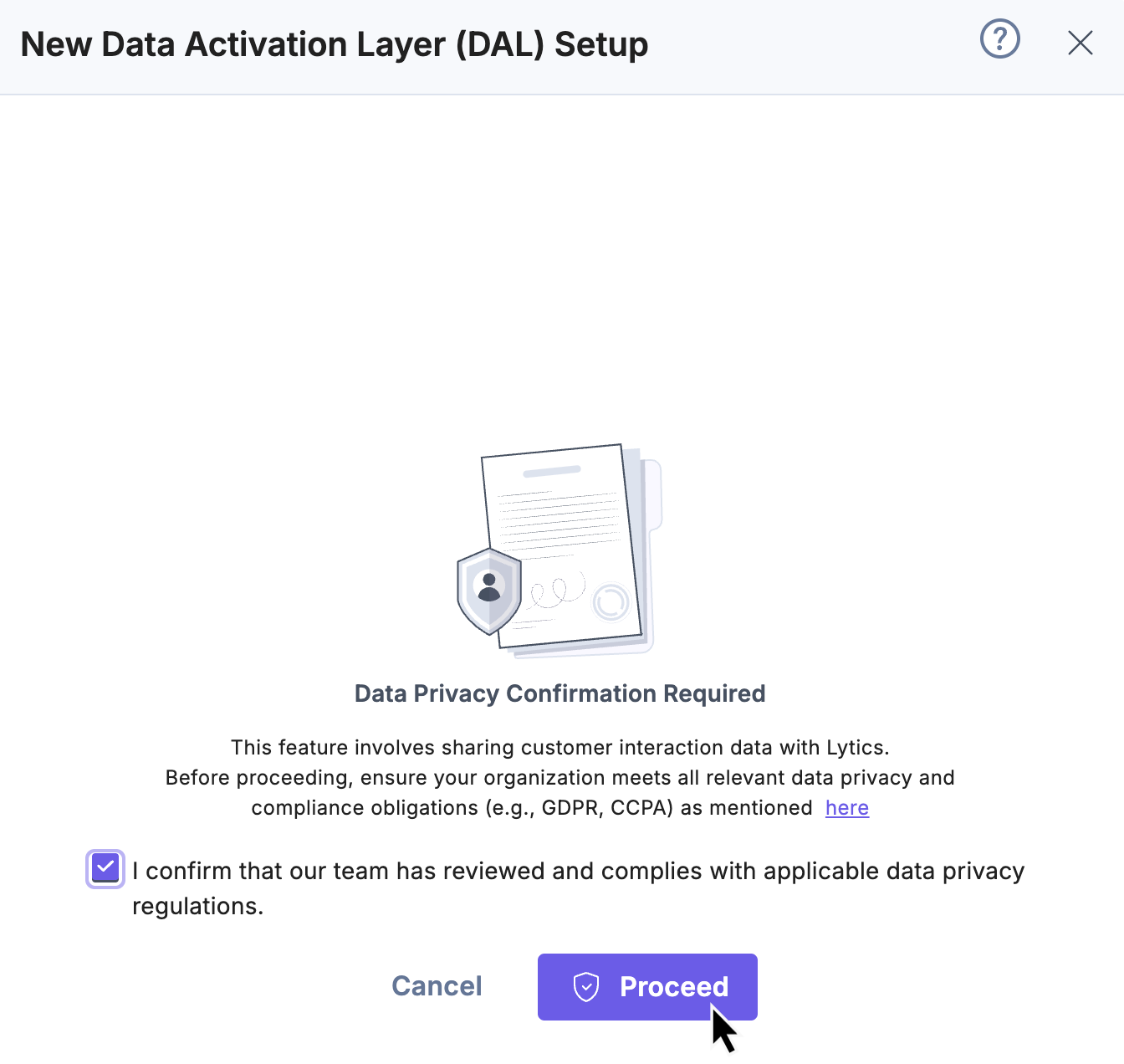 2. Data privacy confirmation step in DAL setup.png
