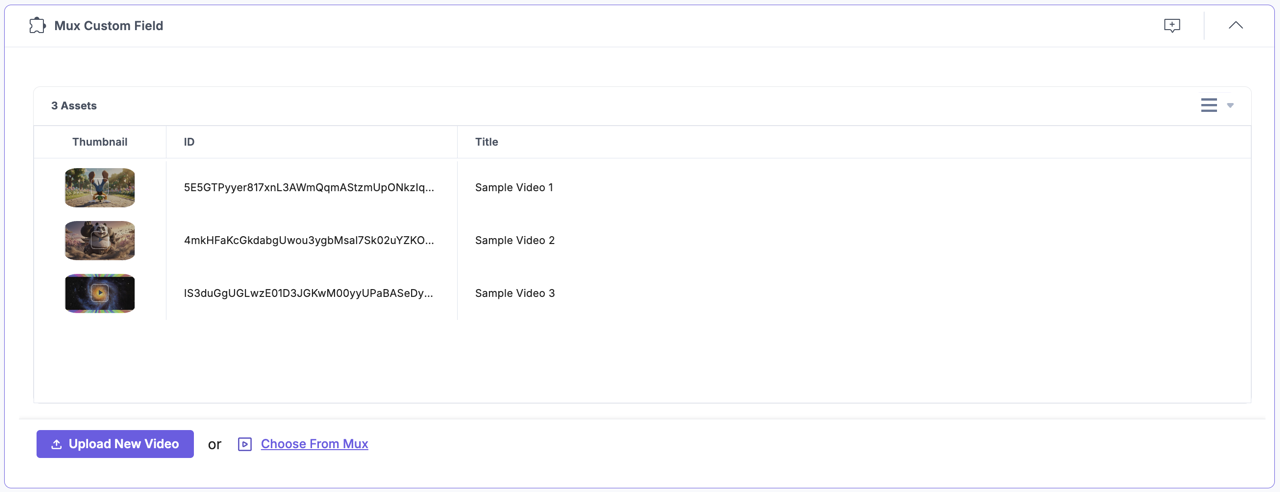 Mux-Custom-Field-View-Option-List