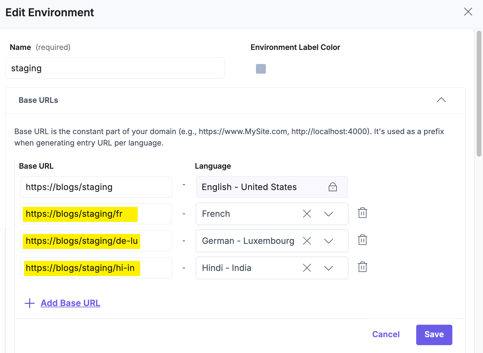 Multilingual Environment Settings