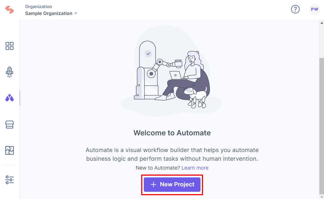 Automate_-_Create_a_Project_-_Create_a_new_project