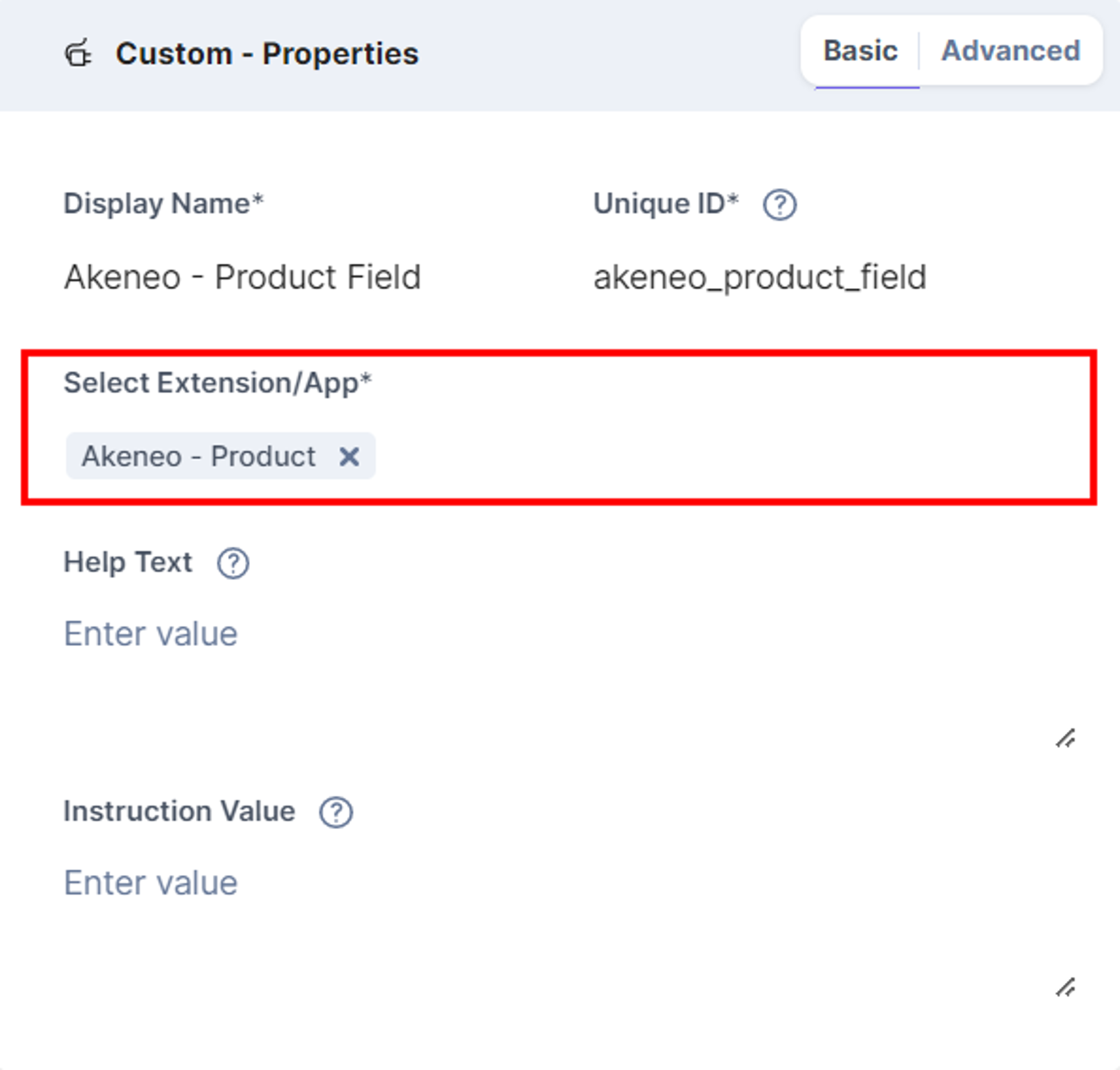 Akeneo-Product-Custom-Field