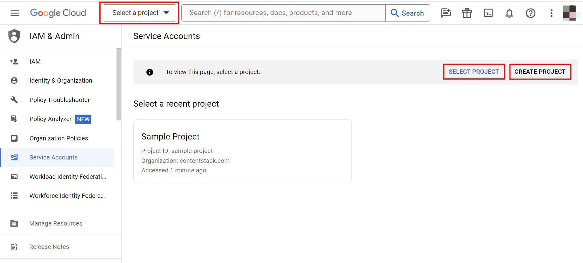Google-Analytics-Create-Or-Select-Project