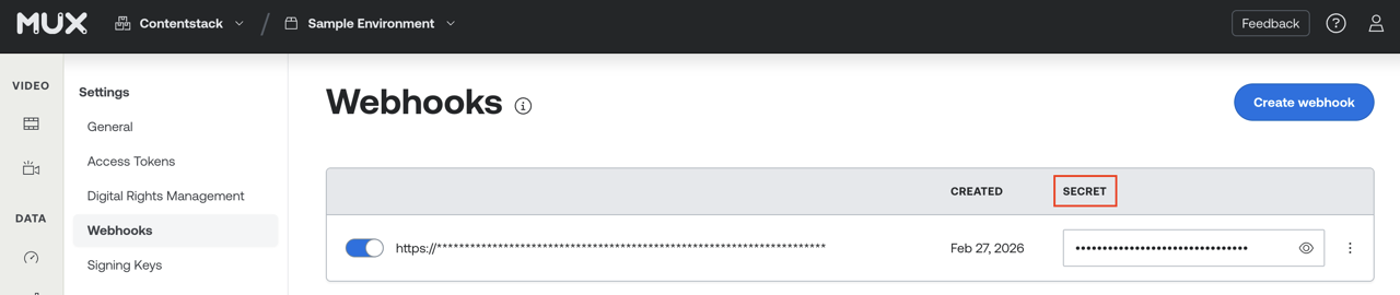 Mux-Get-Credentials-Copy-Webhook-Secret