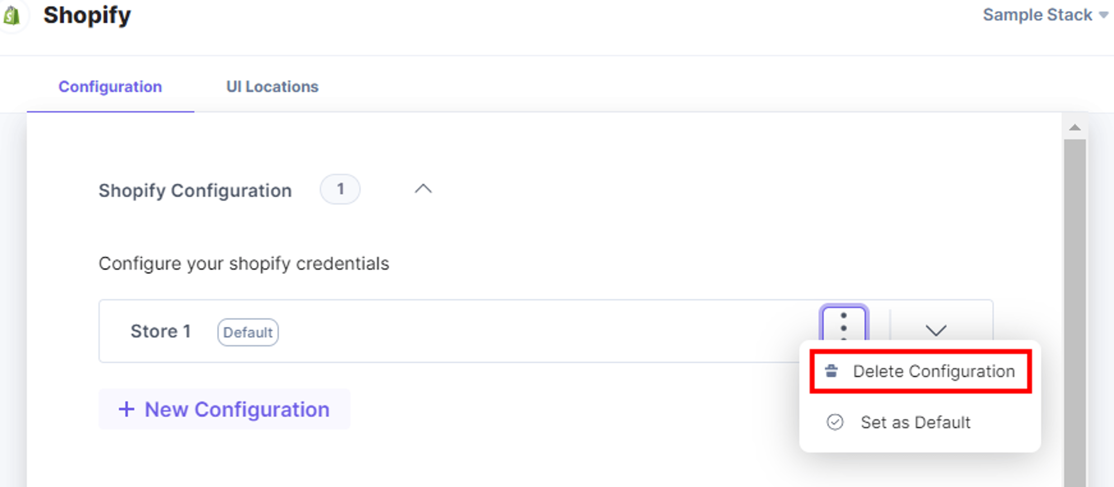 Shopify-Configuration-Delete-Configuration