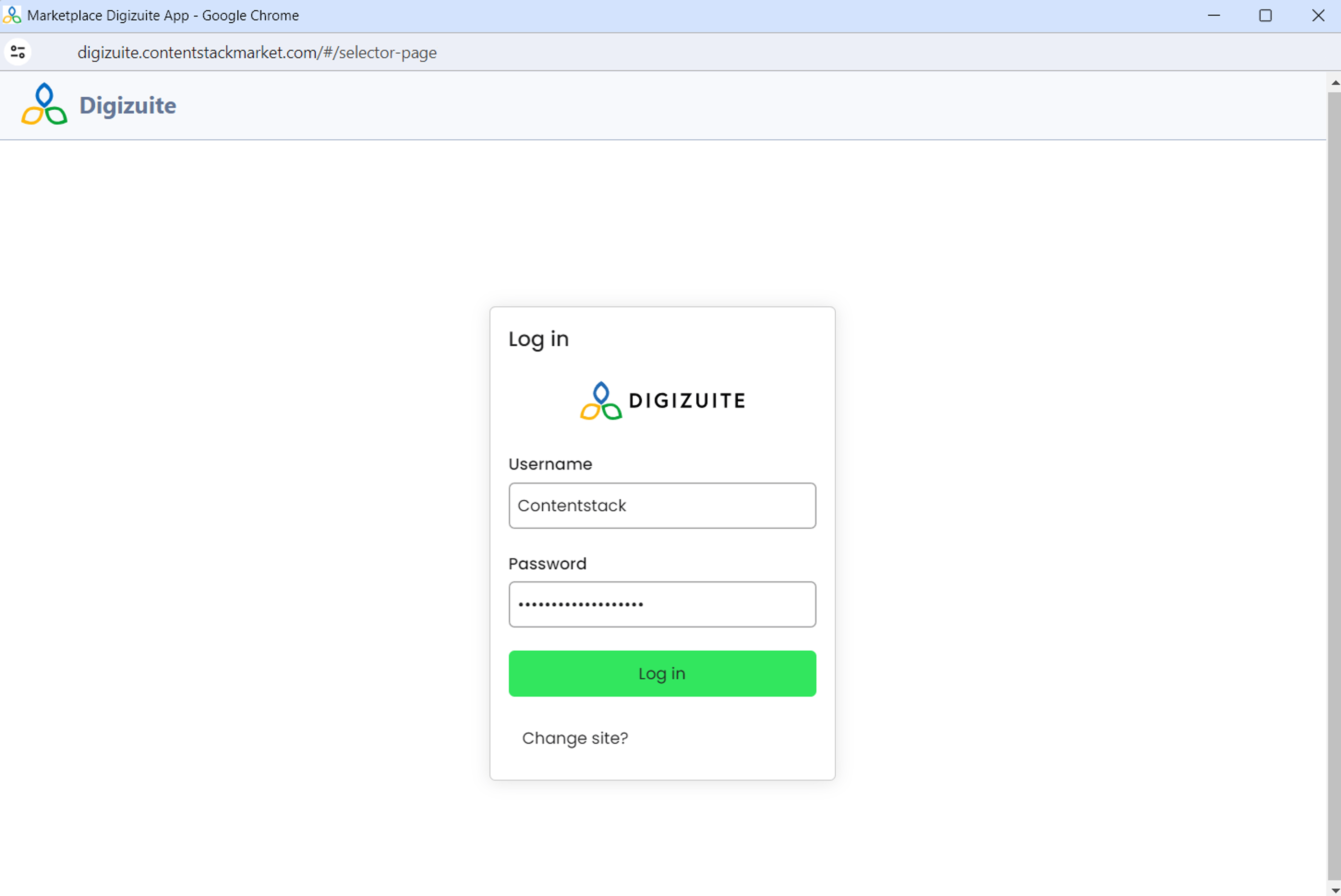 12-26-Digizuite-Selector-Page-Login