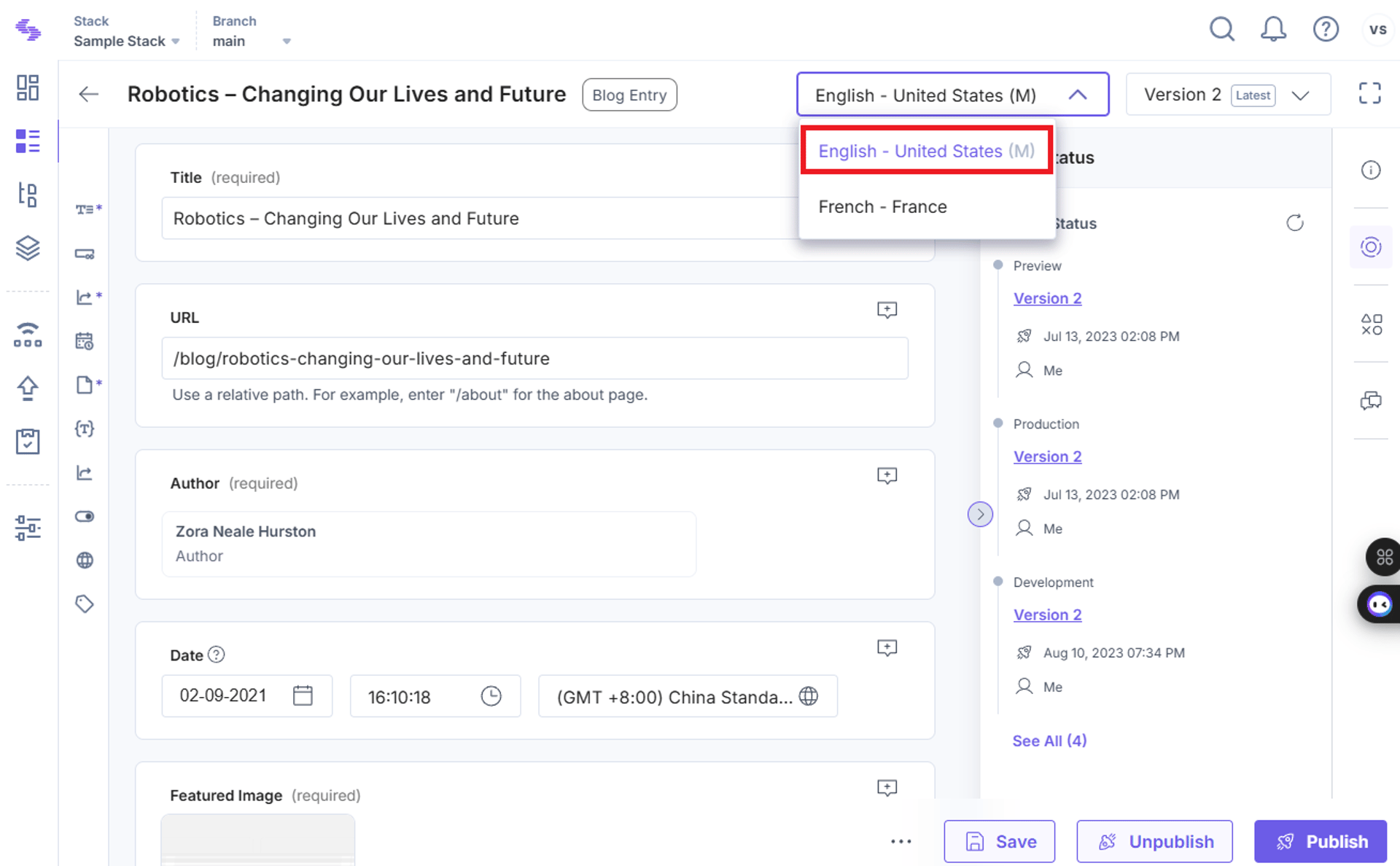 Bulk Delete Localized Entry Versions | Contentstack