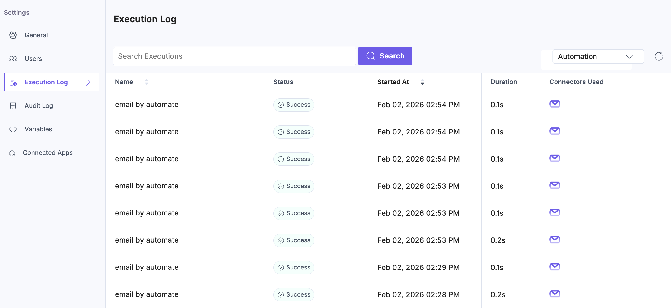 Execution_listing_page