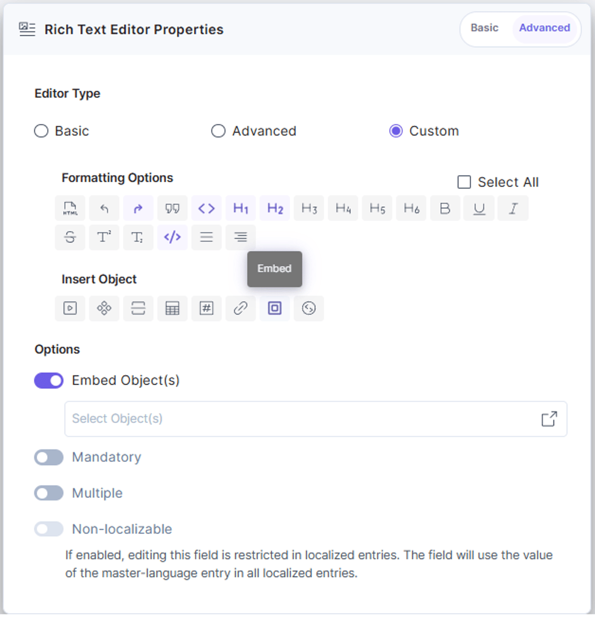 Rich Text Editor (RTE) Field | Customized Rich Text Editor
