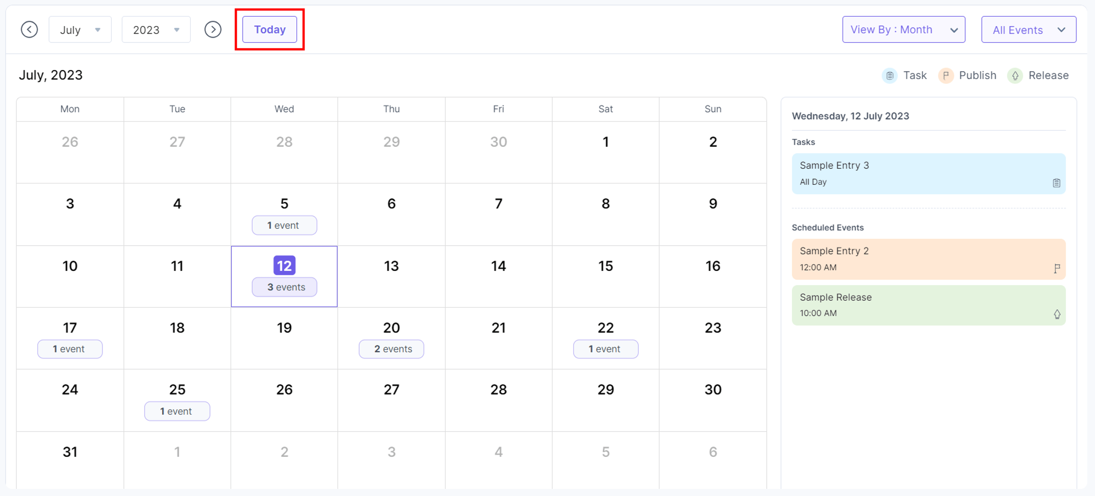 Calendar-Filter-Today