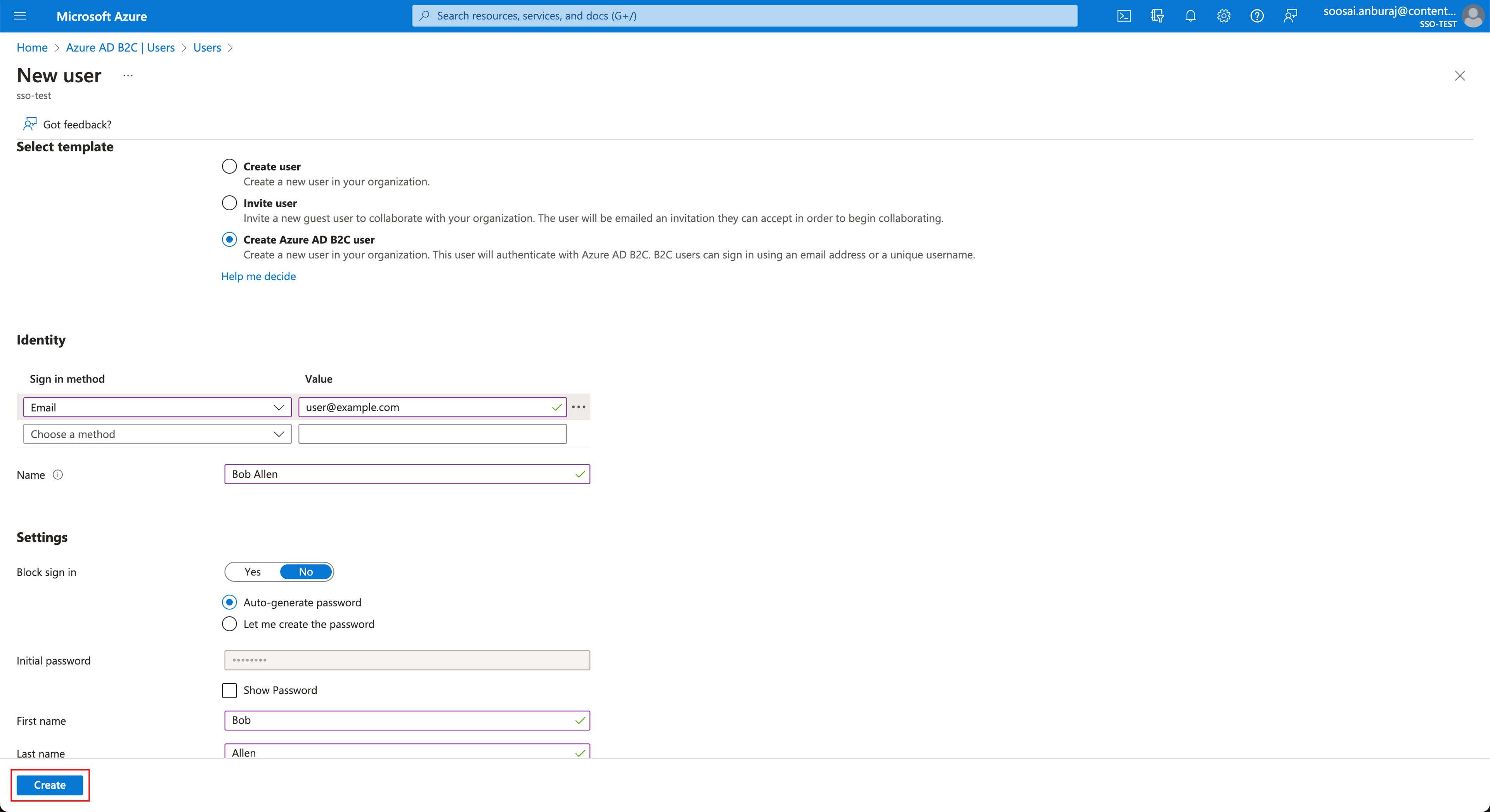Azure-AD-B2C-create-user
