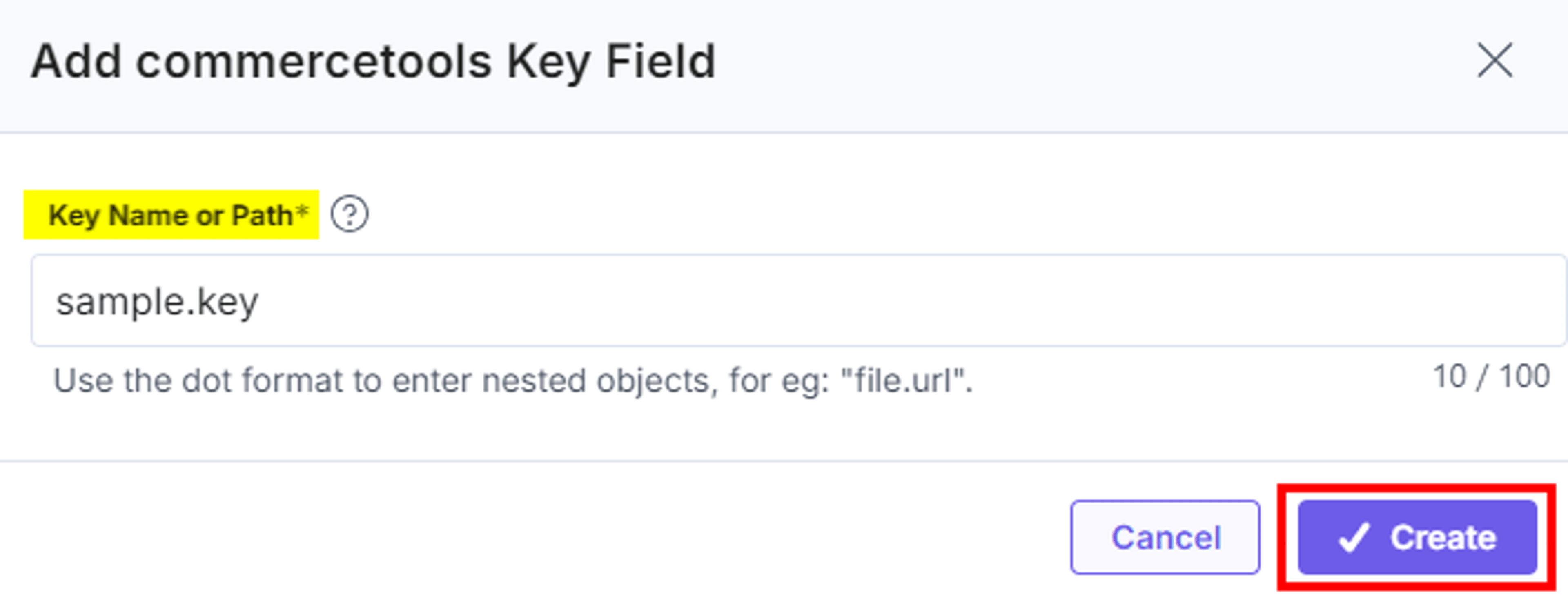 10-commercetools-Configuration-Create-Key-Field
