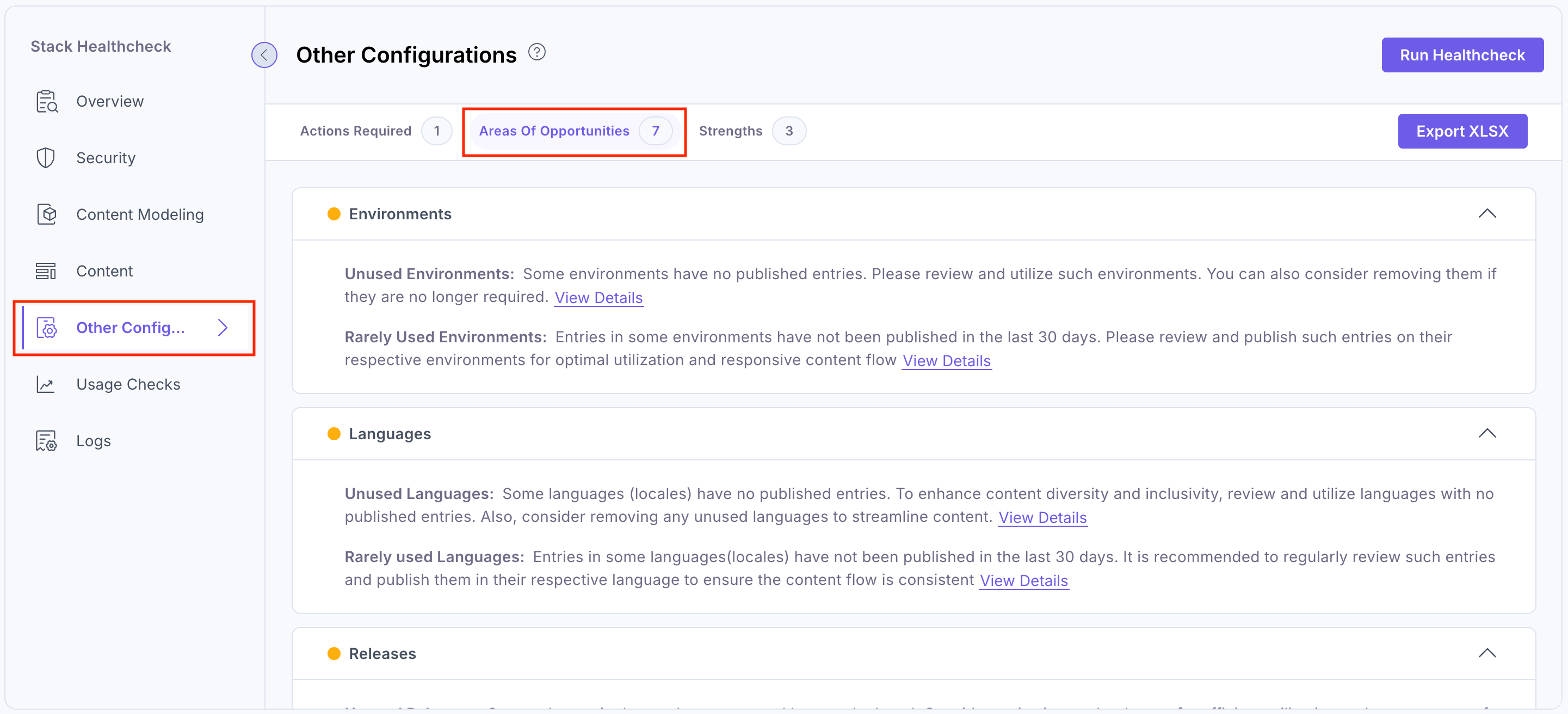 Healthcheck-Other-Configurations-Areas-Of-Opportunities