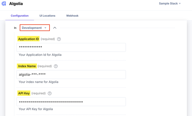 Algolia-Configuration-Credentials