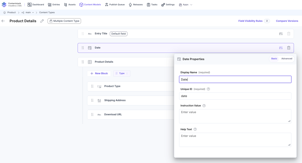 Date | Contentstack