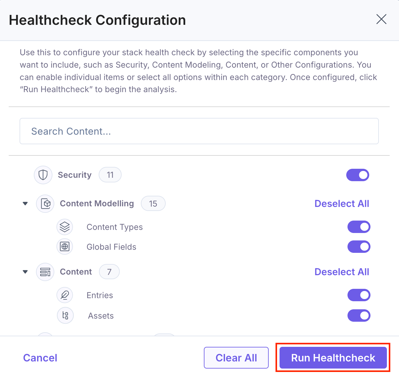 Healthcheck-Run-Healthcheck-In-Modal