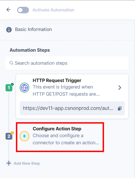 Configure-Action-Step