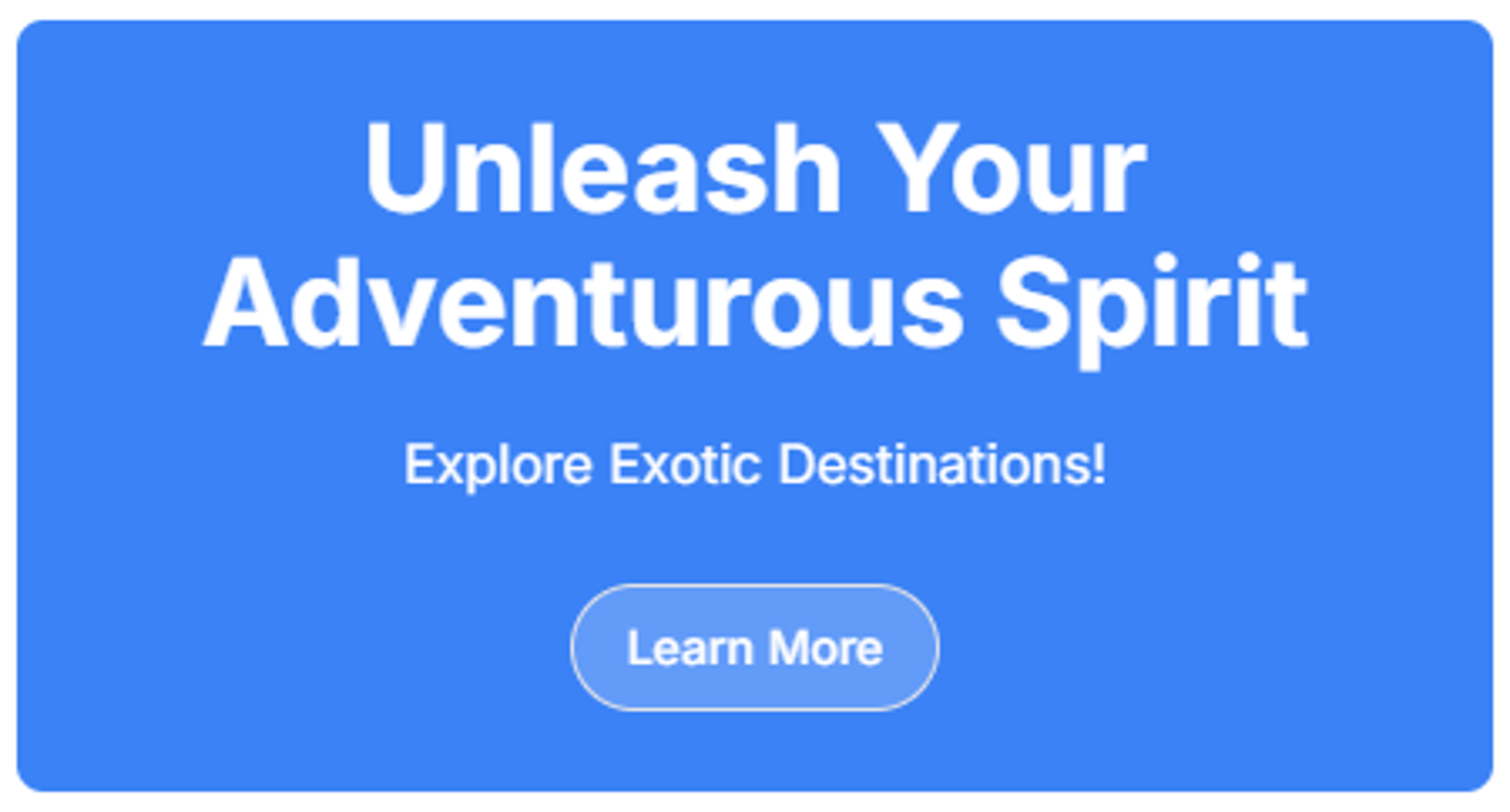 A/B Test Experience B headline variations