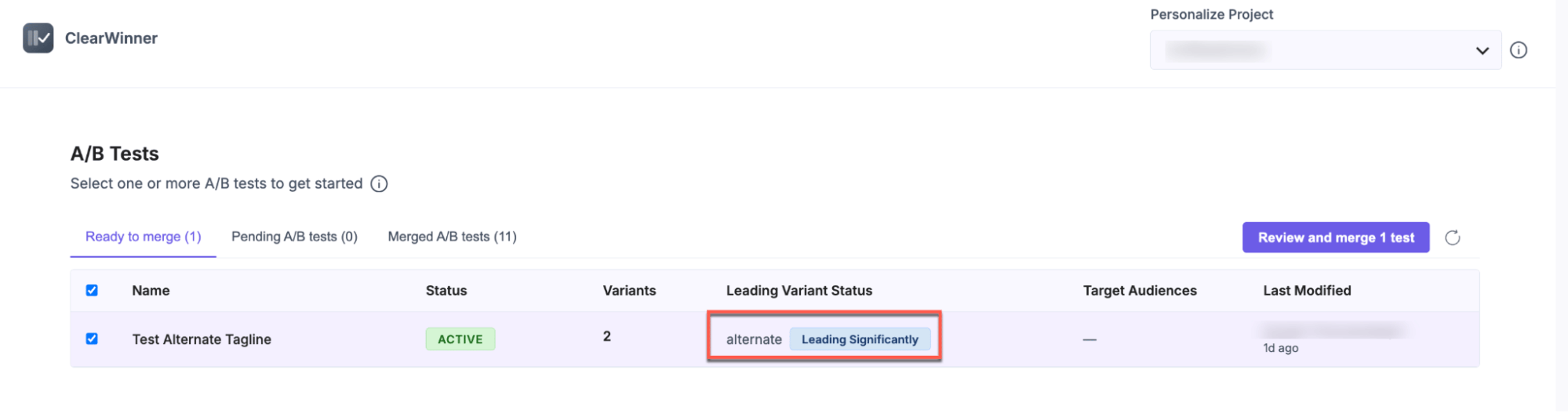 Contentstack_Marketplace_ClearWinner_Leading_Variant_Status.png