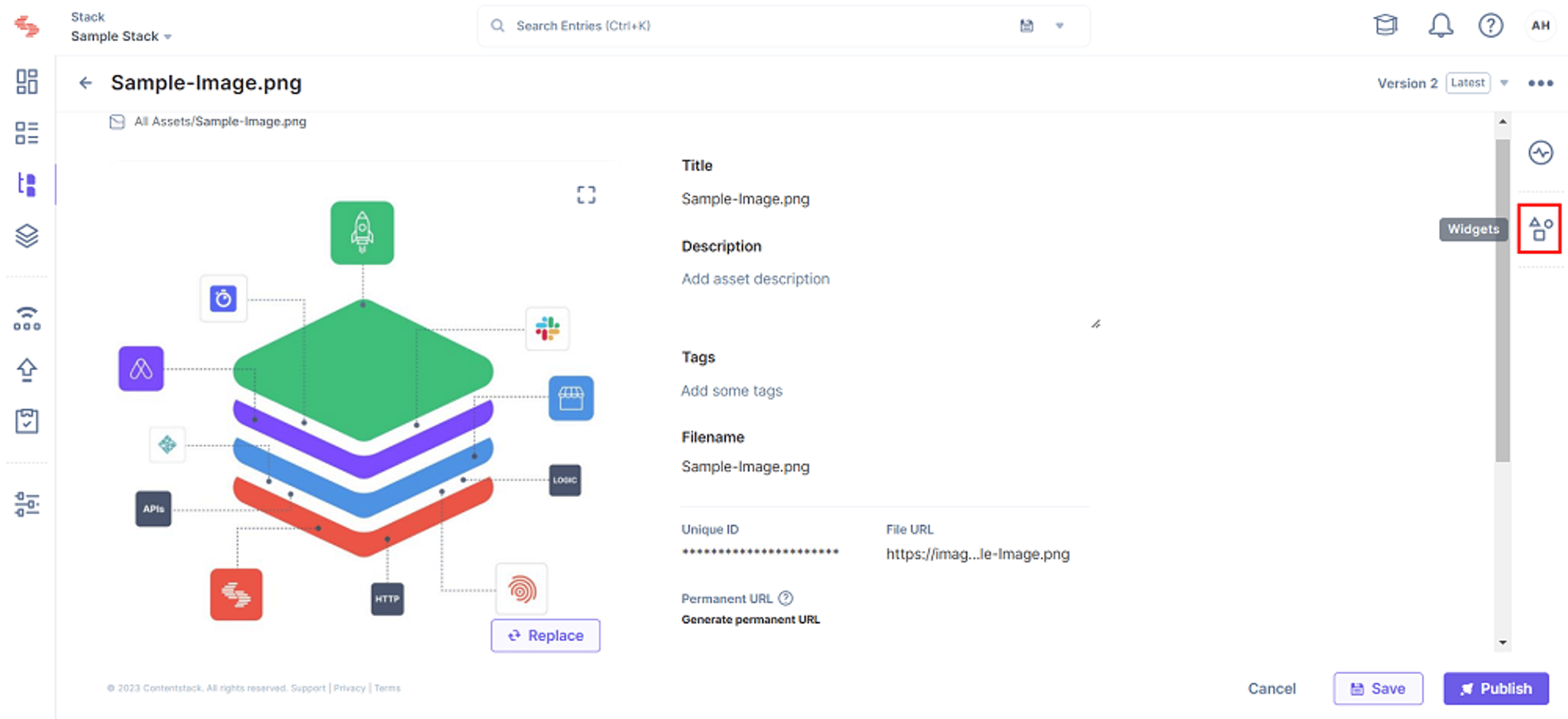 Open-Widgets-In-Assets
