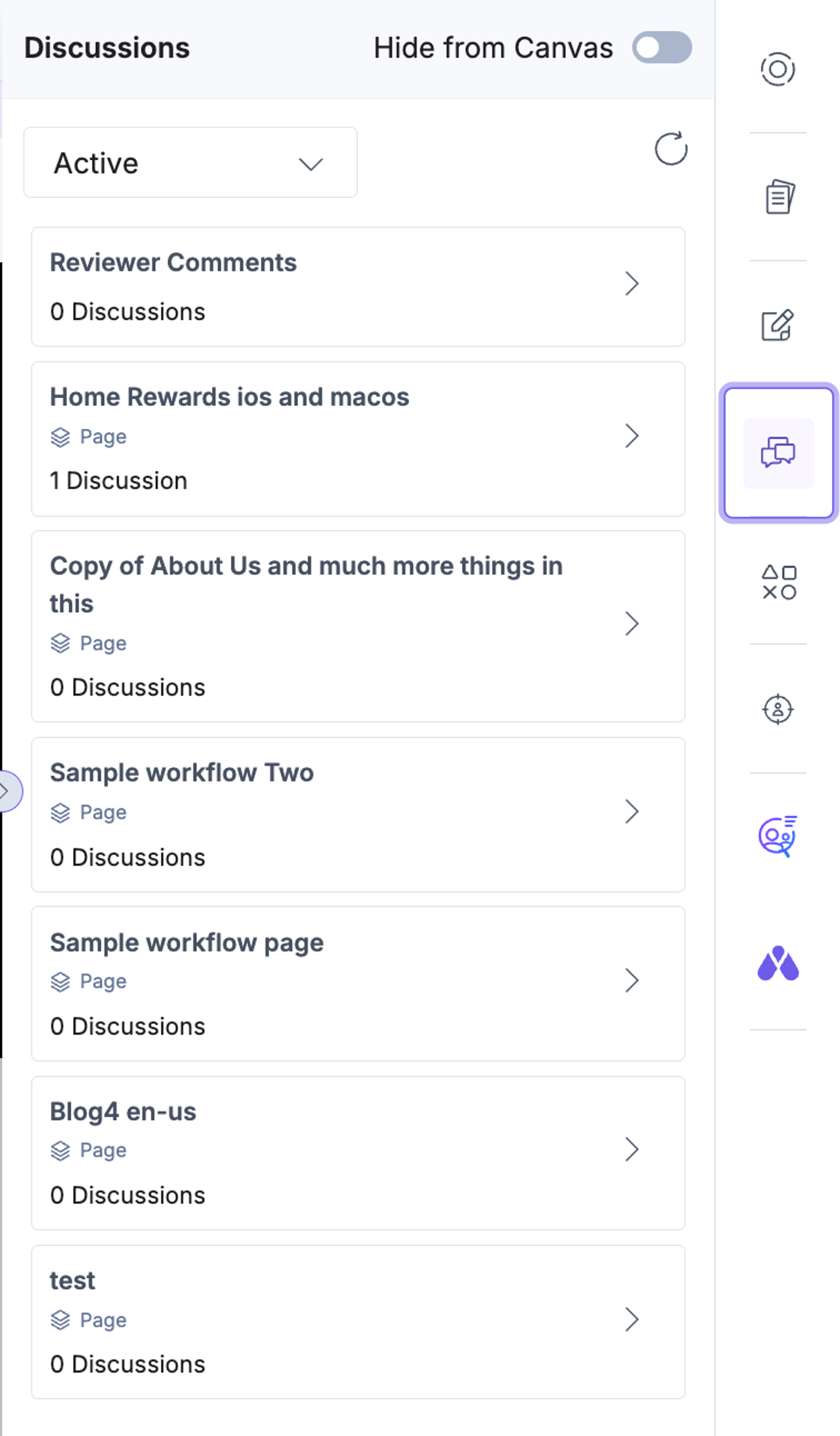 Discussions Panel overview