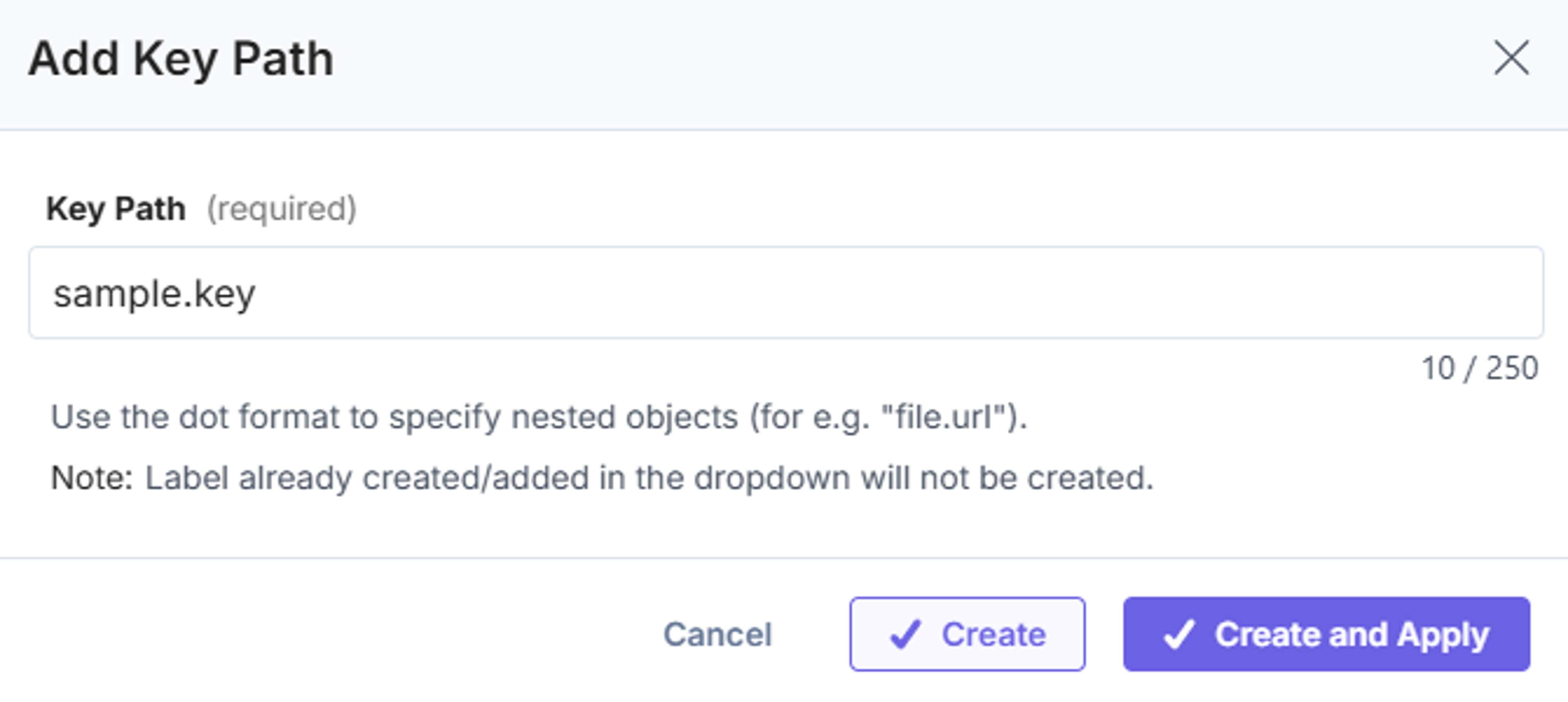 Aprimo-Add-Key-Path
