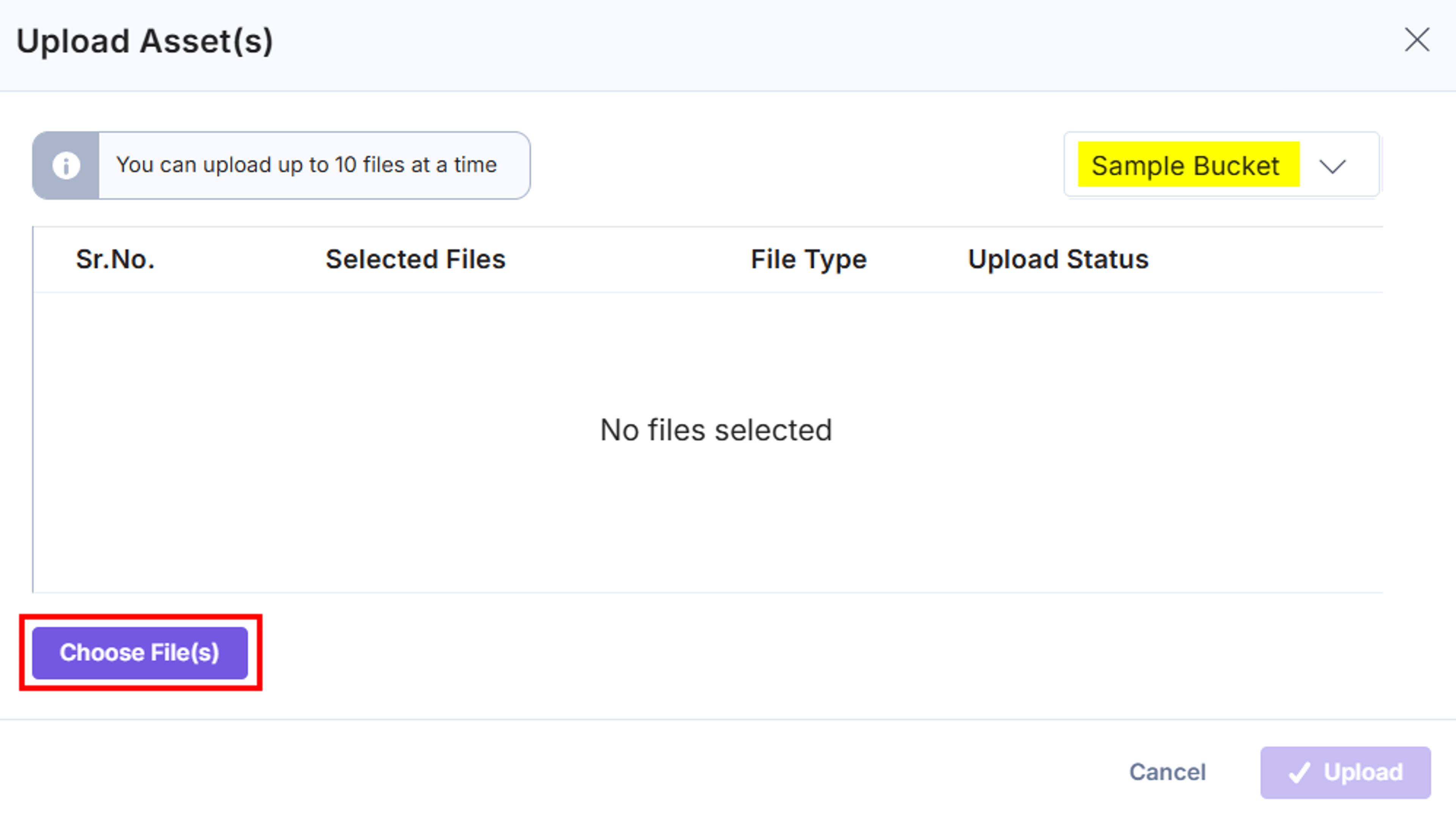 Amazon-S3-Custom-Field-Upload-Assests-Select-Bucket-And-Choose-Files