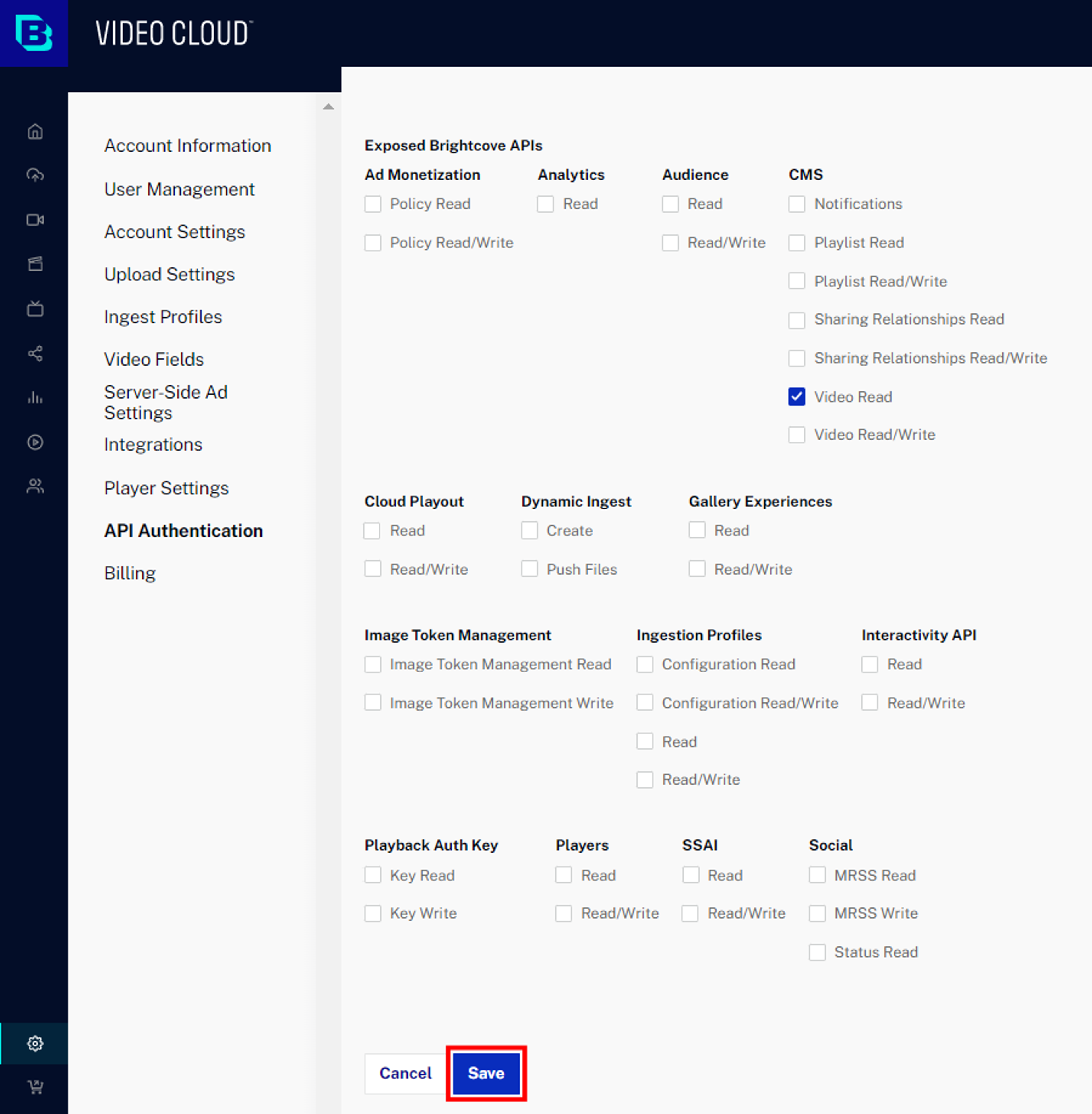 Brightcove-Sample-Credentials-Save