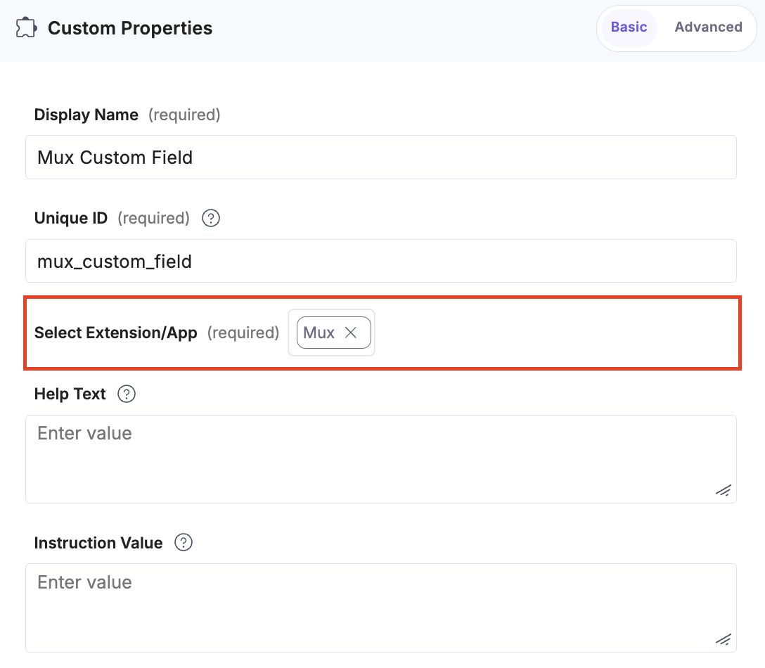 Mux-Custom-Field-Added-App