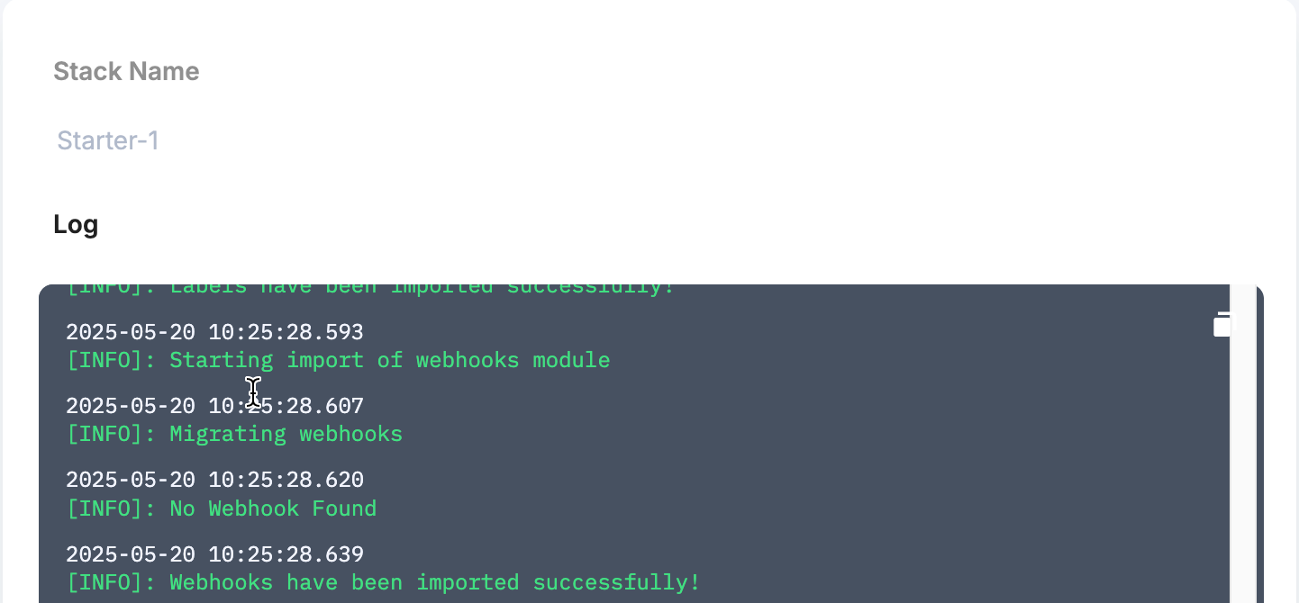 Importing-A-Starter-Logs