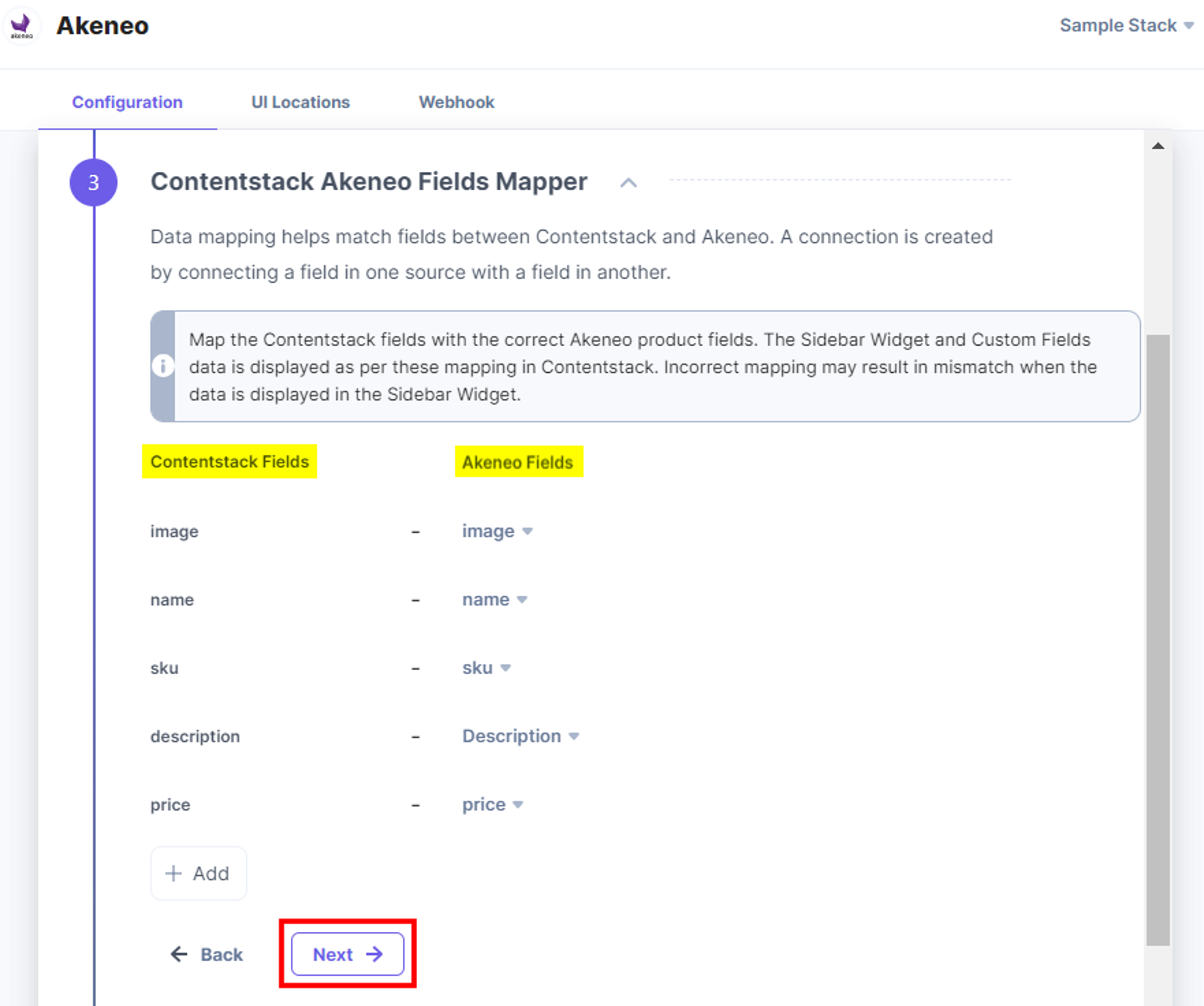 Akeneo-Config-Fields-Mapper