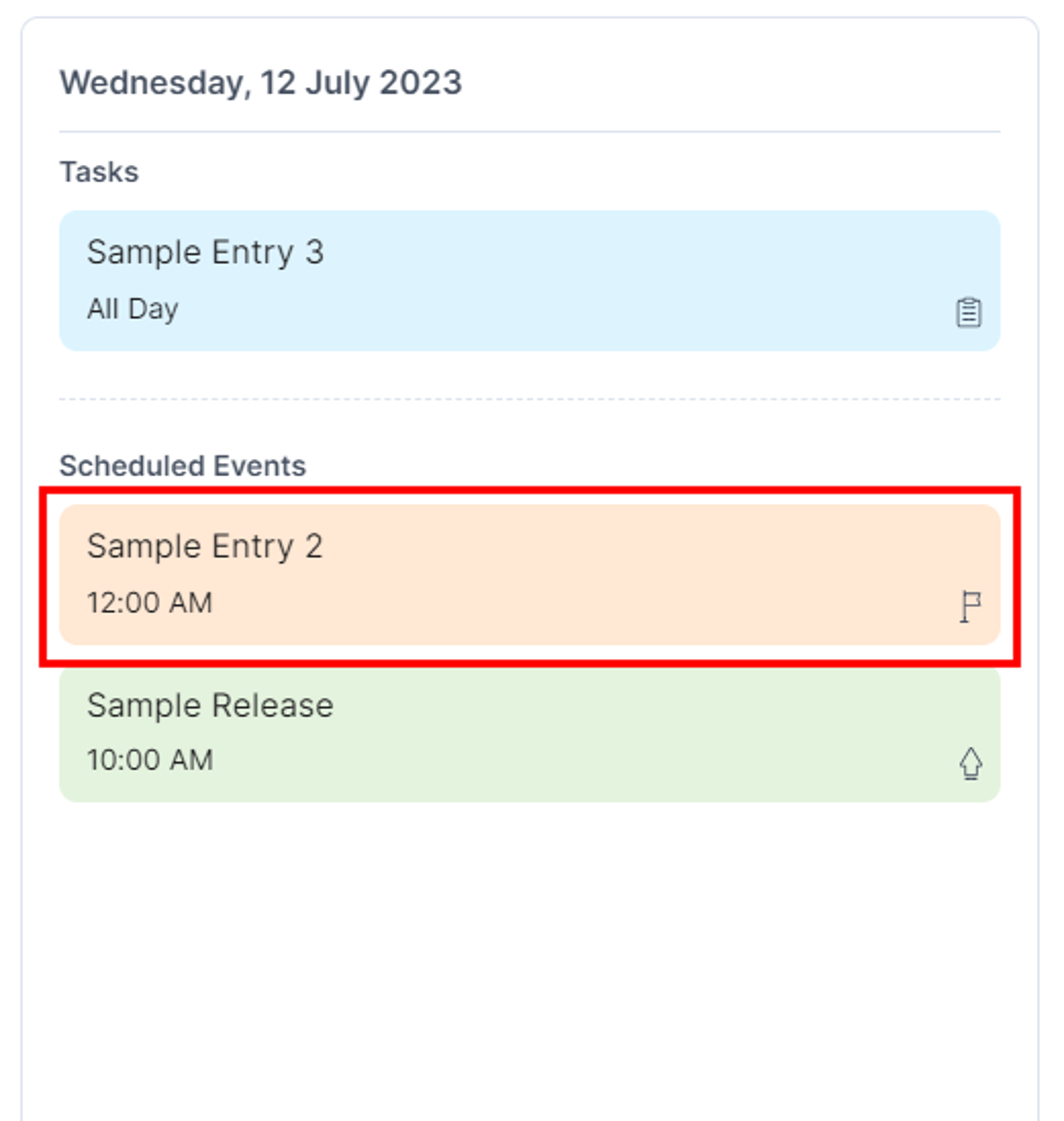 Calendar-Click-Entry