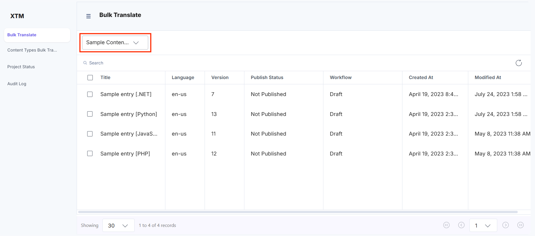 XTM-Full-Page-Bulk-Translate-Select-Content-Type