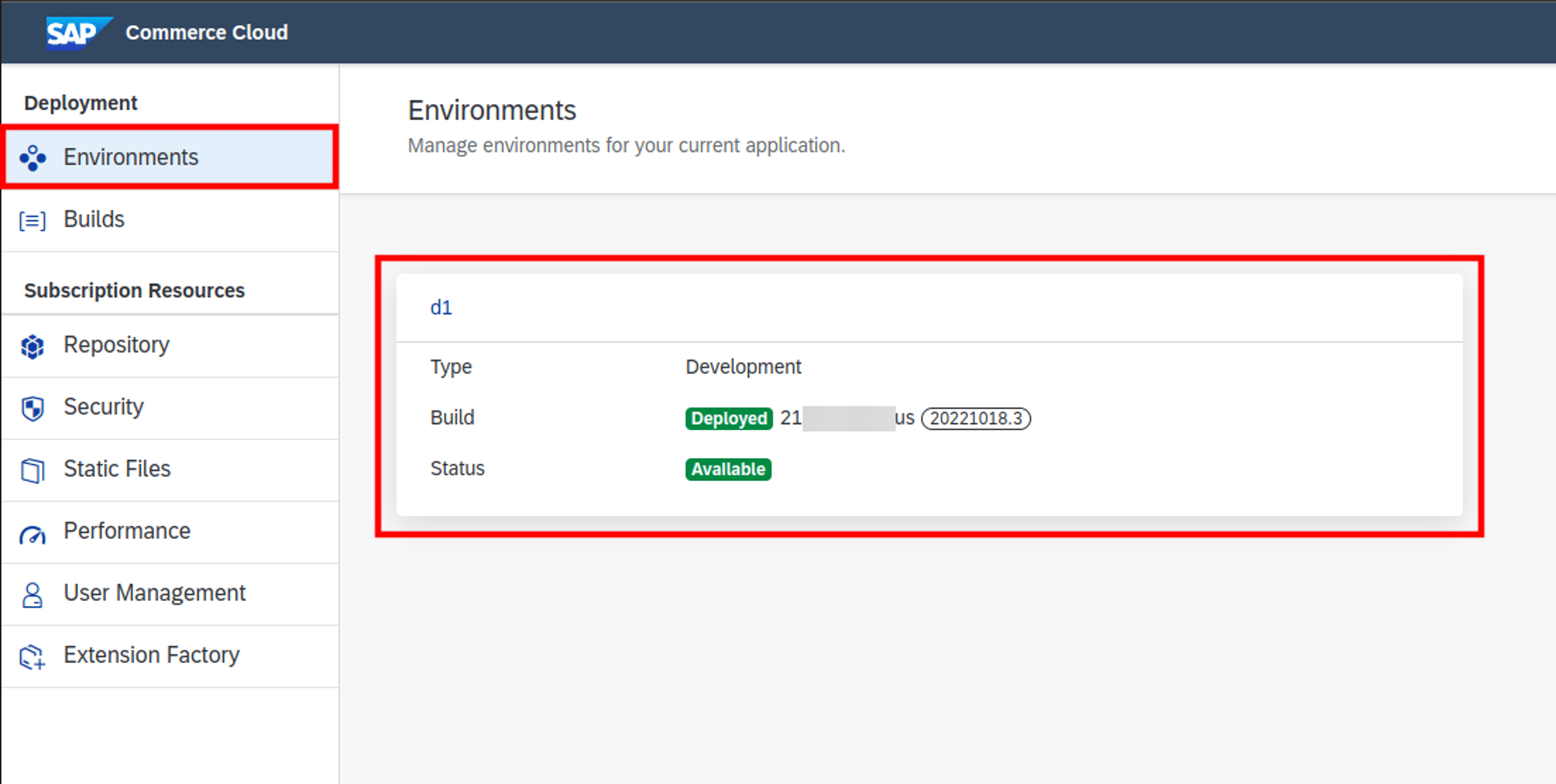 SAP-Commerce-Cloud-Portal-Environments