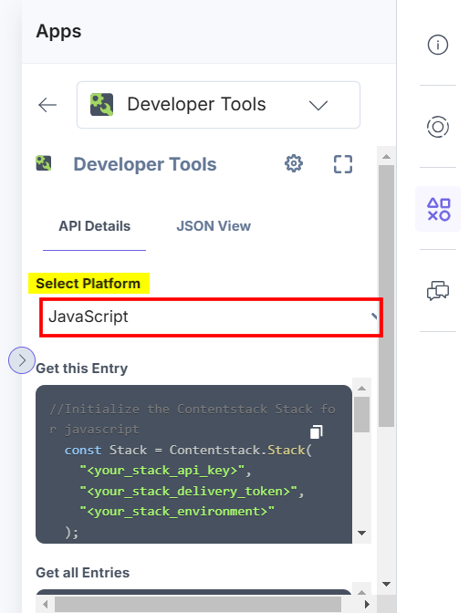 Developer-Tools-Entry-API-Details-Select-Platform