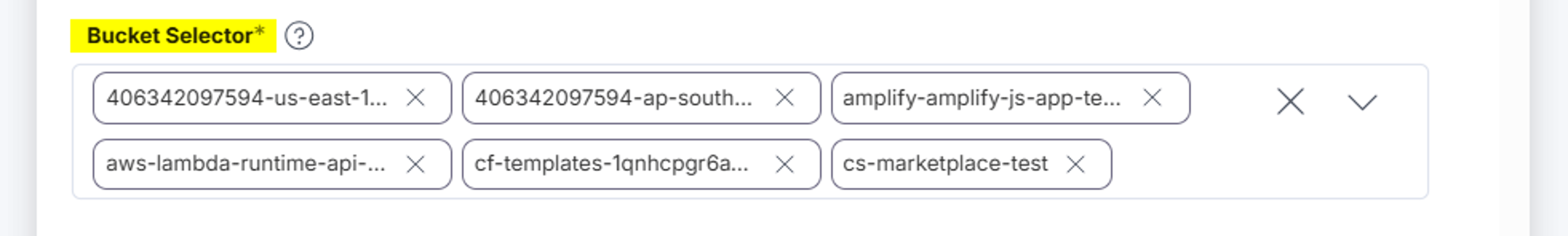 Amazon-S3-Credentials-Bucket-Selector