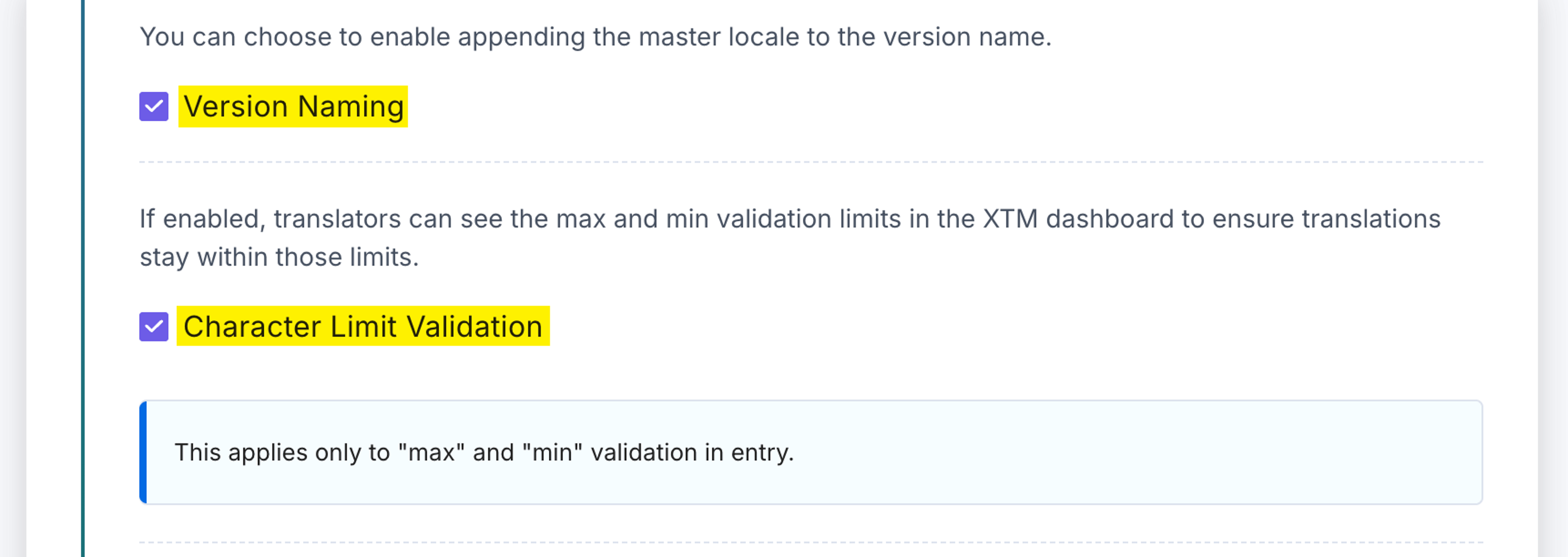 XTM-Config-Version-Naming-And-Character-Limit-Validation