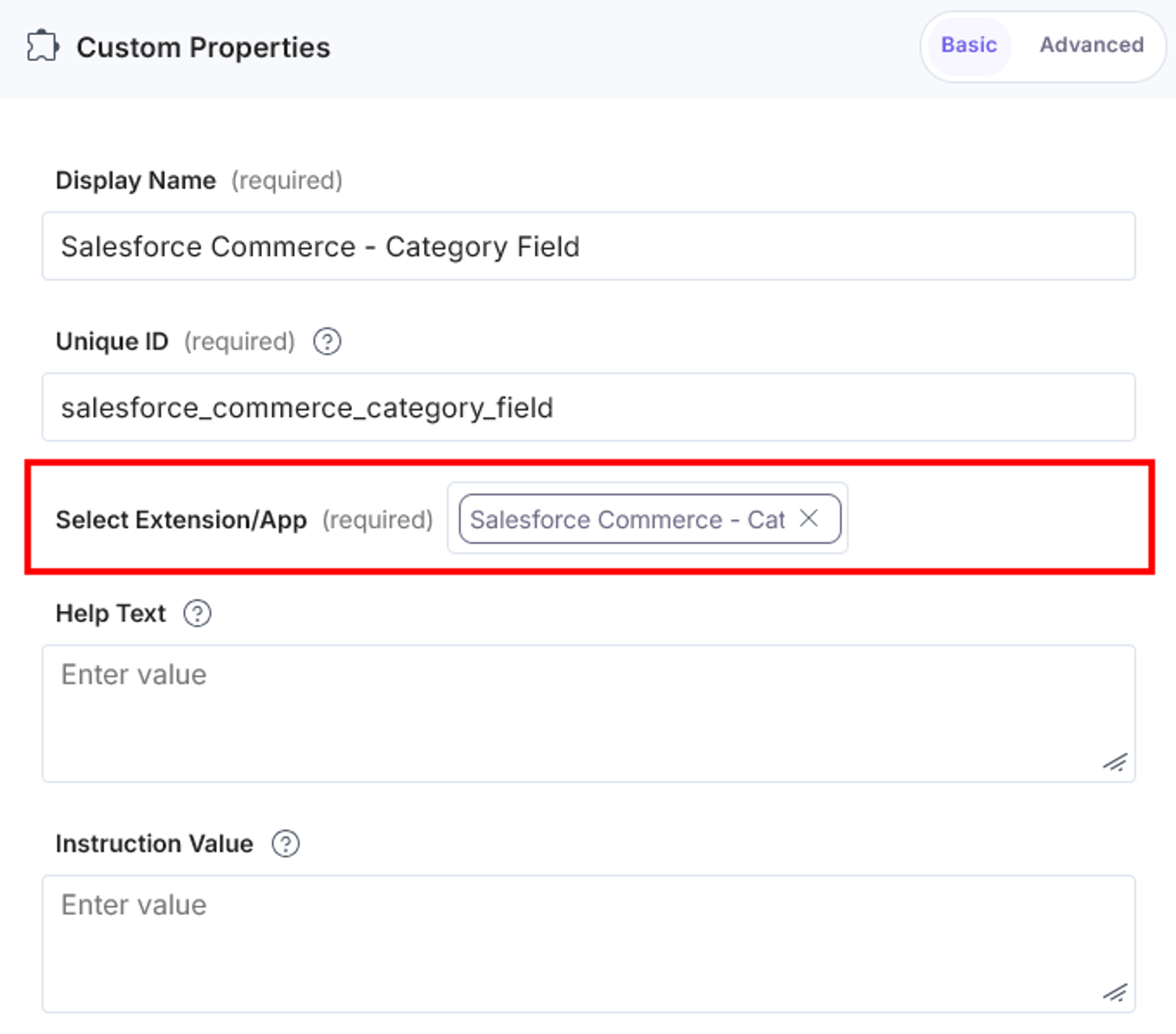 Salesforce-Commerce-Added-Category-In Custom-Field