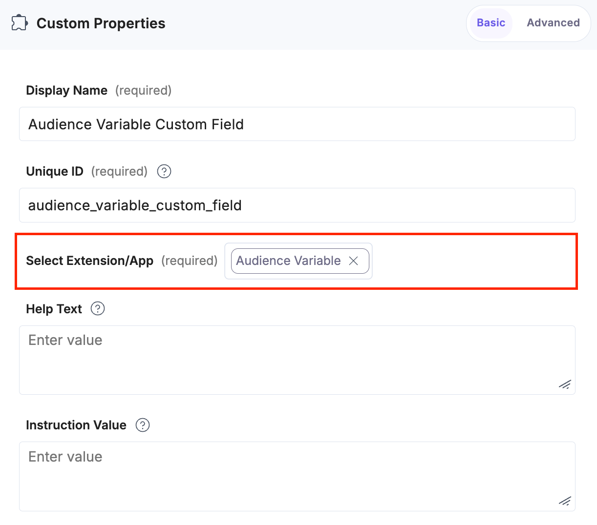 11-Audience-Variable-Custom-Field-Added-App