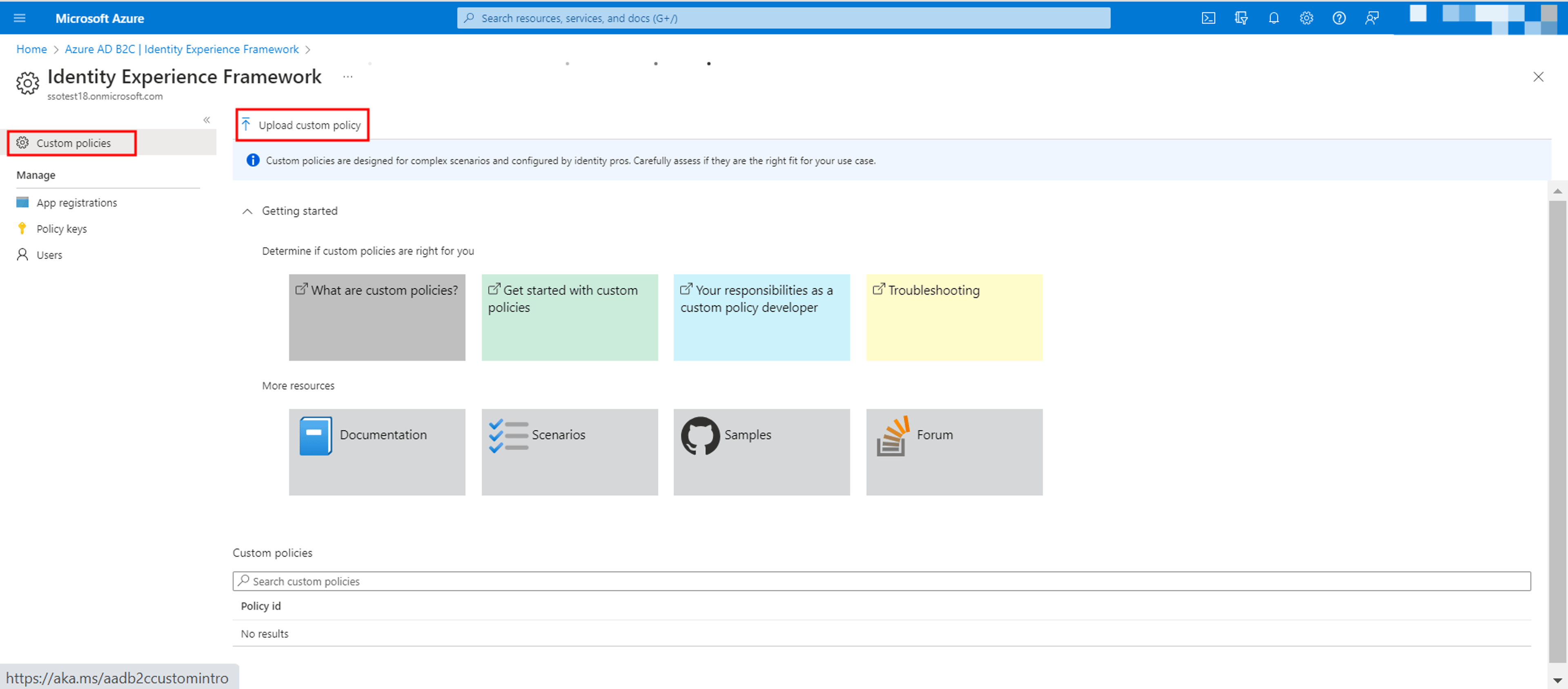 Azure-AD-B2C-custom-policy