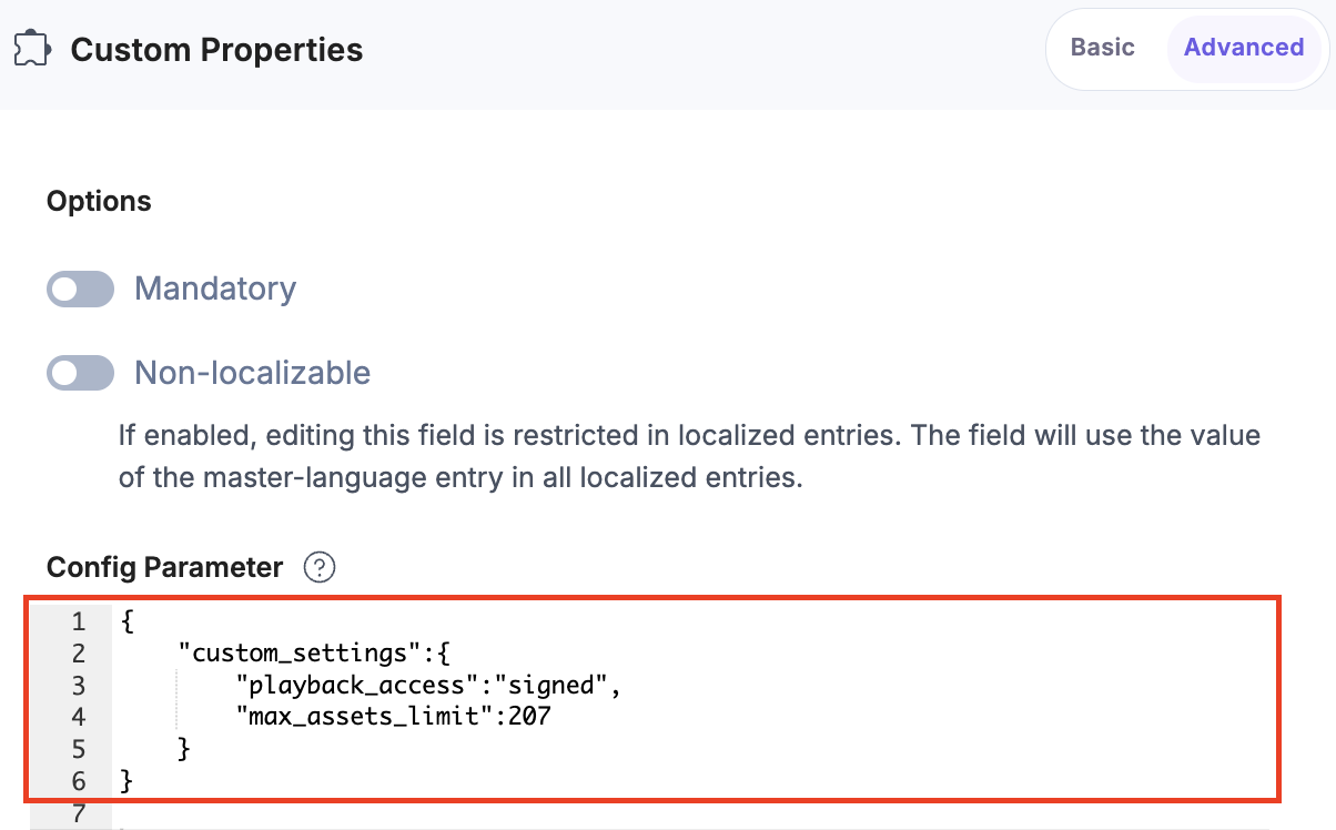 Mux-Set-Custom-Field-Advanced-Config-Parameter