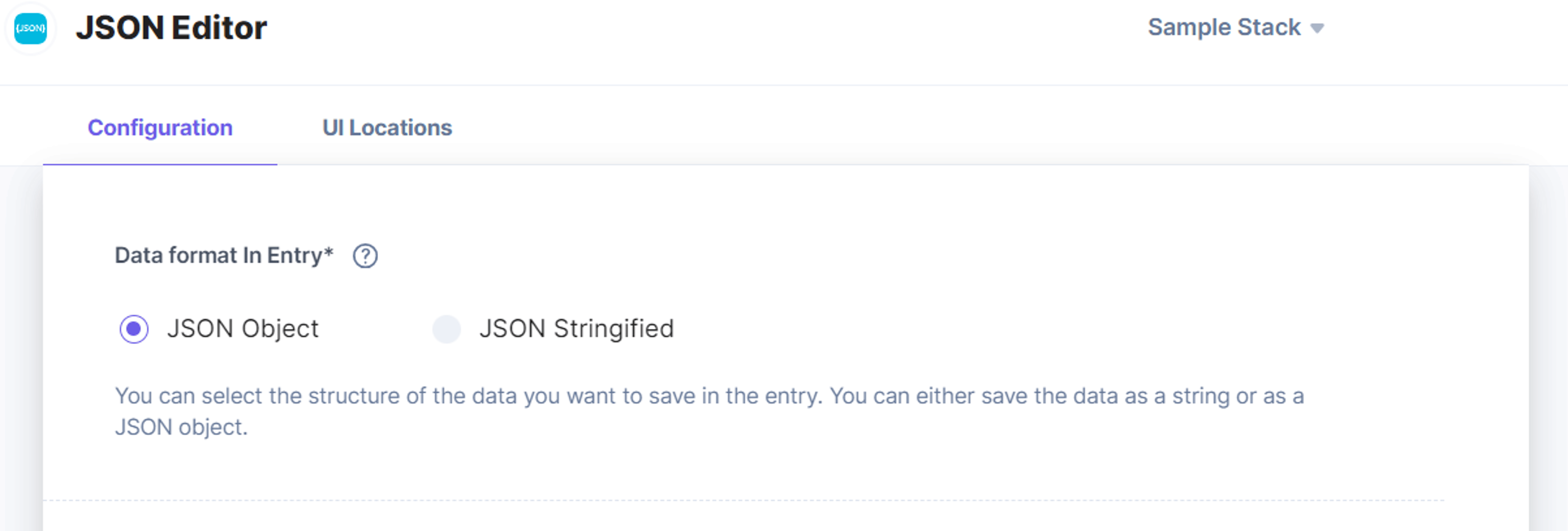 JSON-Editor-Configuration