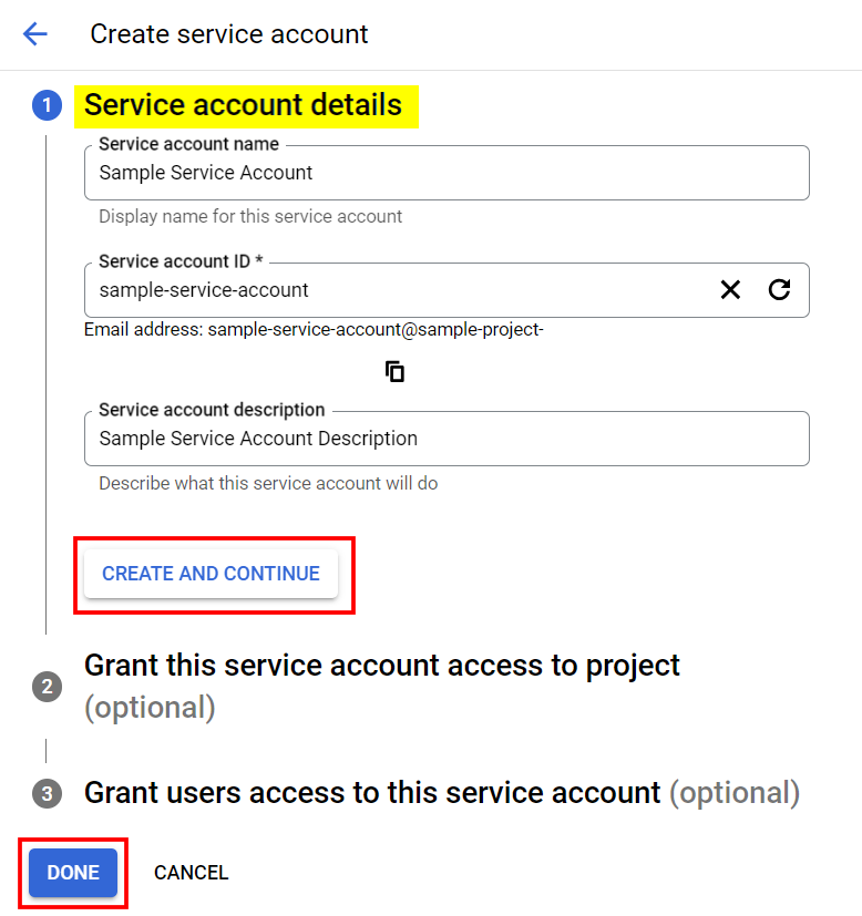 Google-Analytics-Service-Account-Details